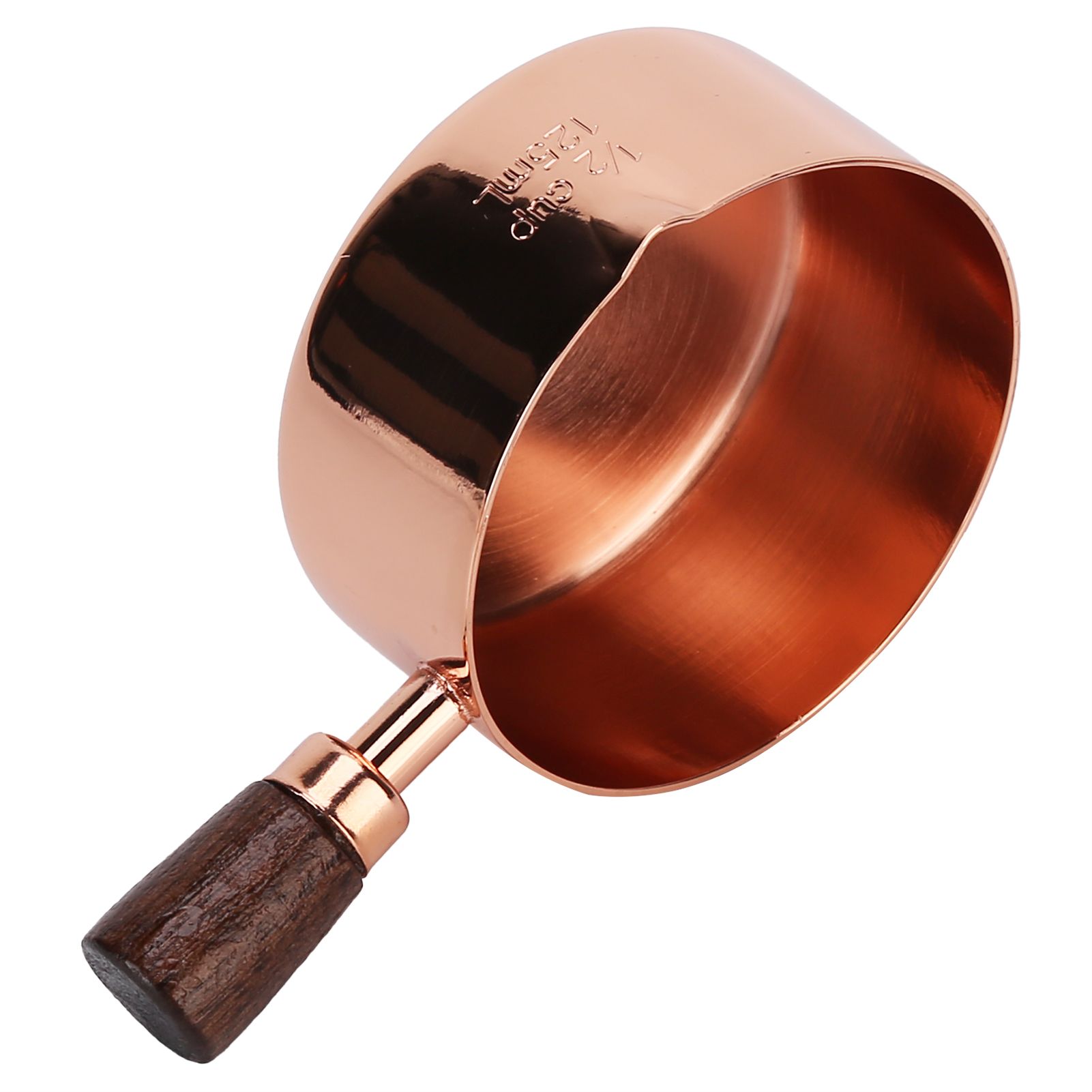 Sauce Pan Wooden Handle Rose Gold Stainless Steel Sauce Pot for Cooking view 7