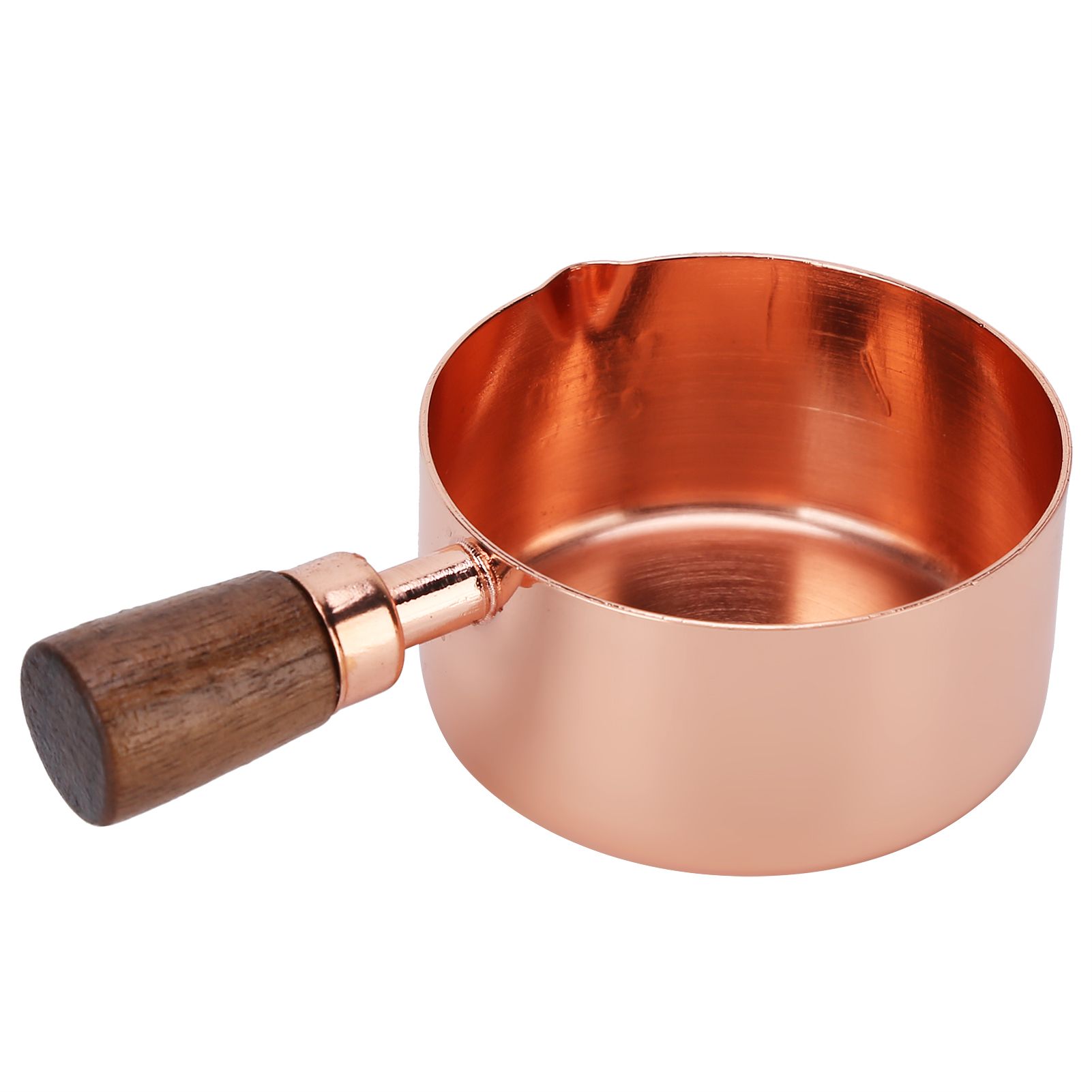 Sauce Pan Wooden Handle Rose Gold Stainless Steel Sauce Pot for Cooking view 2