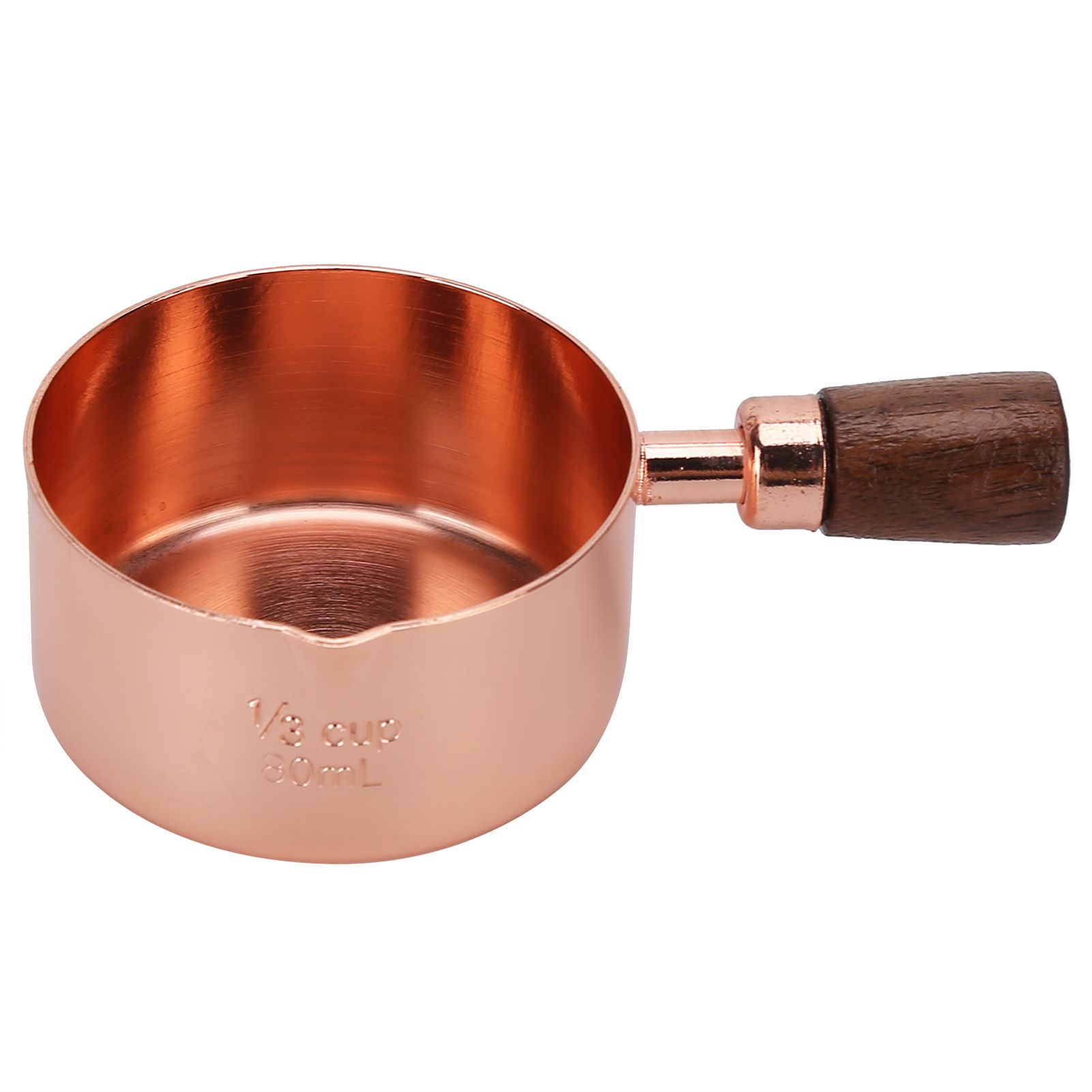Sauce Pan Wooden Handle Rose Gold Stainless Steel Sauce Pot for Cooking view 4