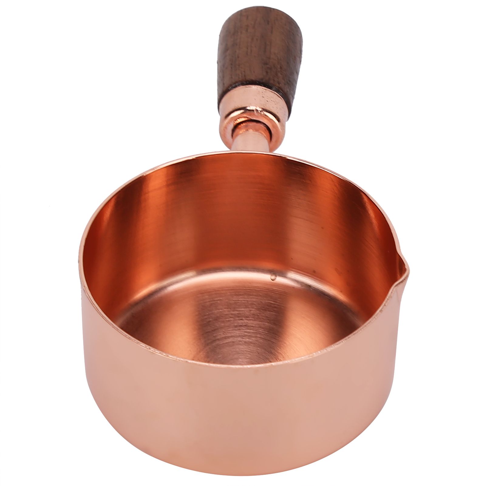 Sauce Pan Wooden Handle Rose Gold Stainless Steel Sauce Pot for Cooking view 6