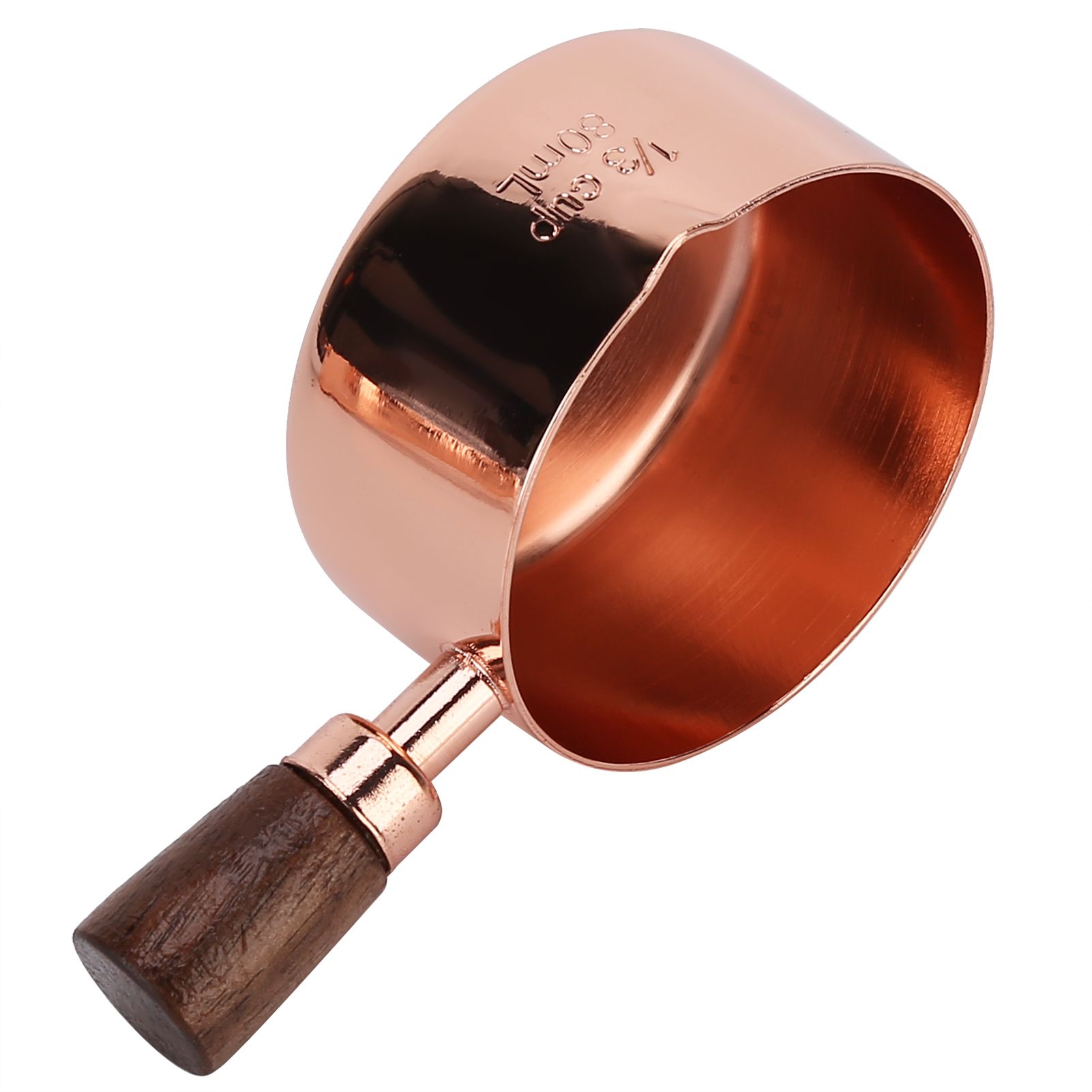 Sauce Pan Wooden Handle Rose Gold Stainless Steel Sauce Pot for Cooking view 7