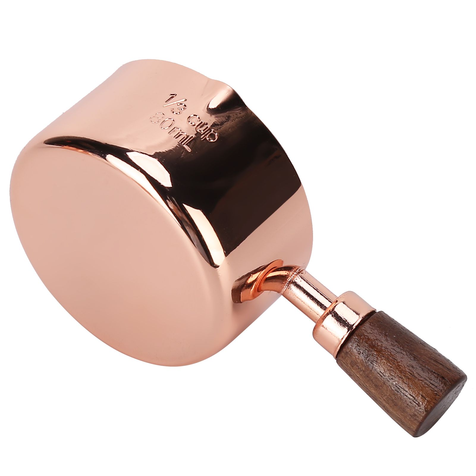 Sauce Pan Wooden Handle Rose Gold Stainless Steel Sauce Pot for Cooking view 8