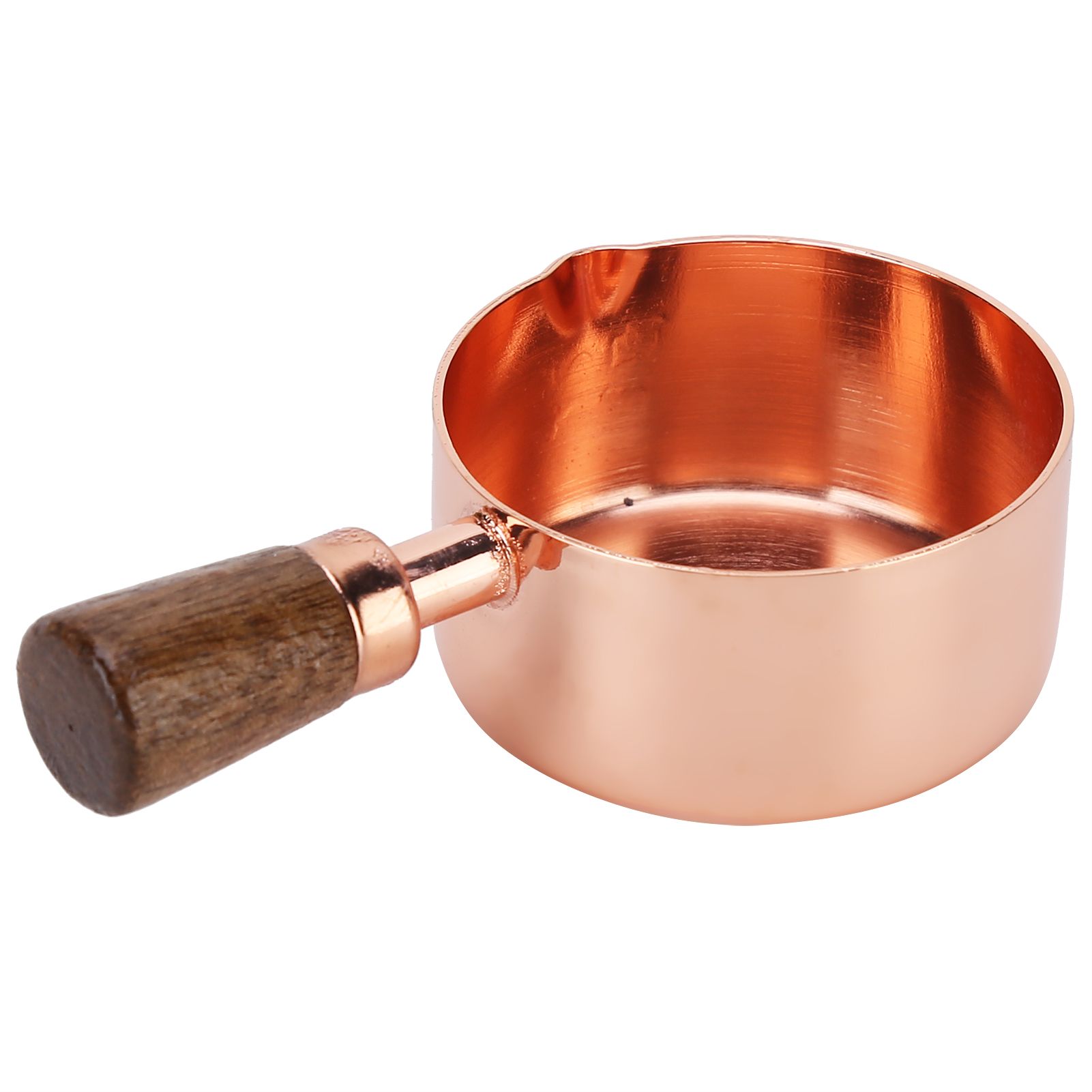 Sauce Pan Wooden Handle Rose Gold Stainless Steel Sauce Pot for Cooking view 2