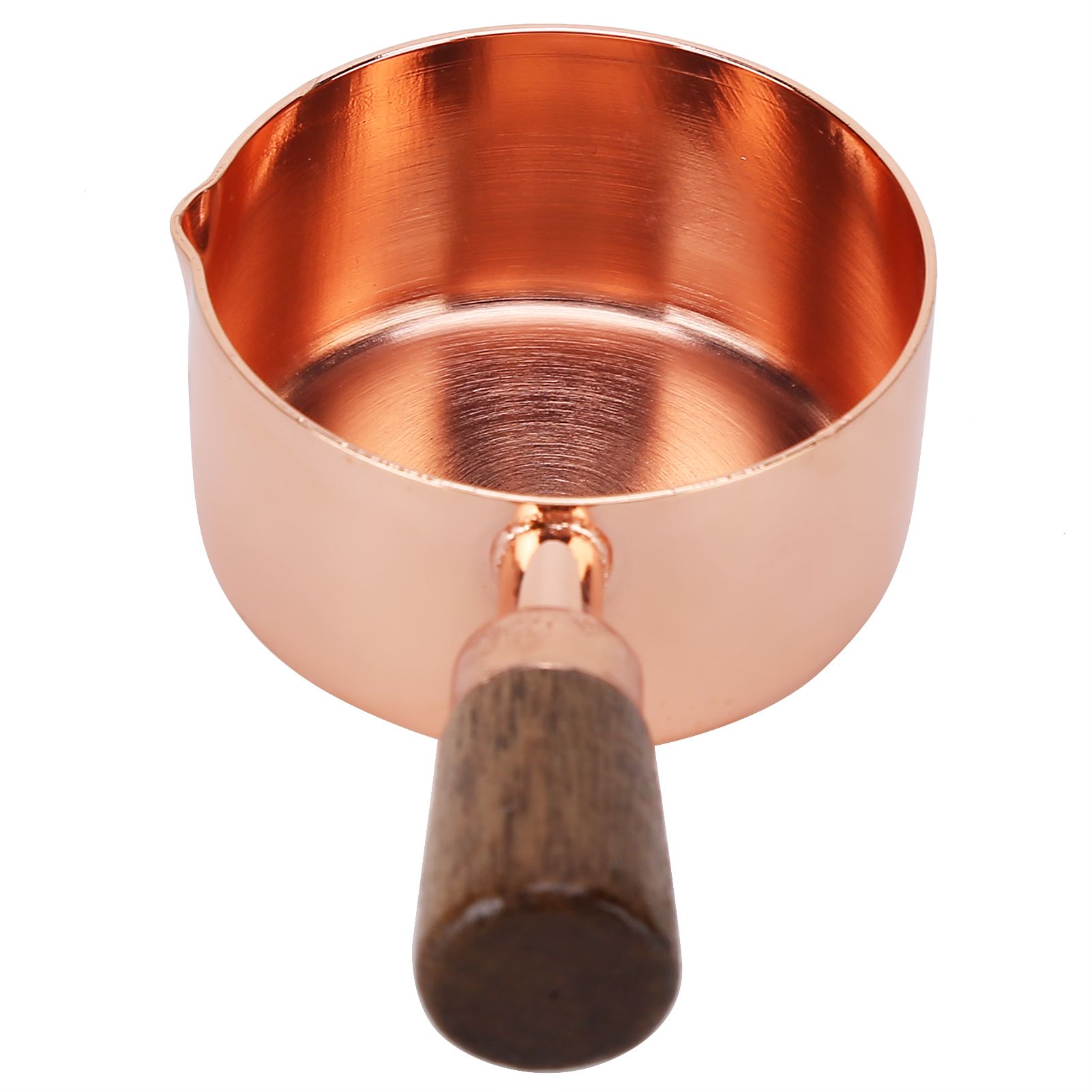 Sauce Pan Wooden Handle Rose Gold Stainless Steel Sauce Pot for Cooking view 3