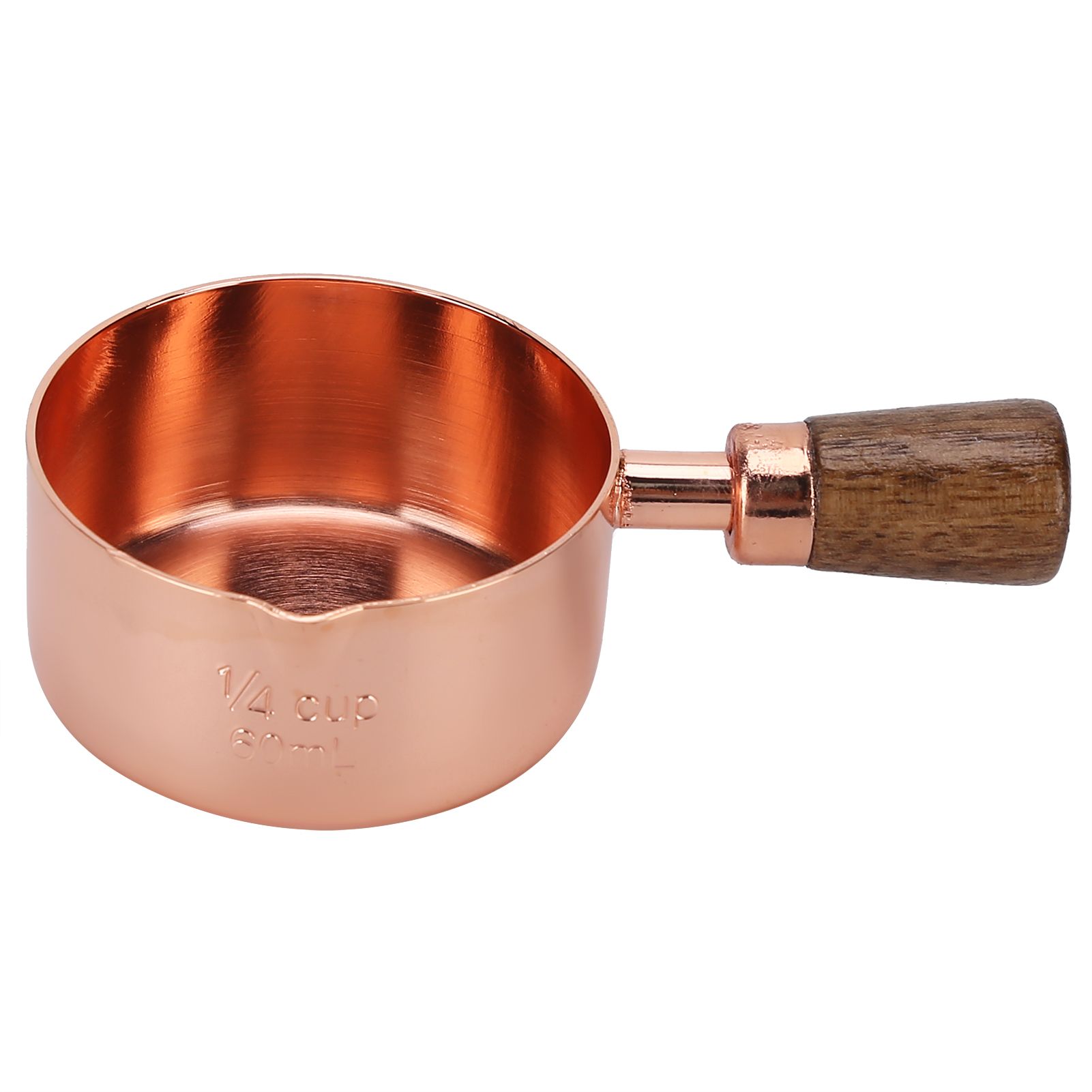 Sauce Pan Wooden Handle Rose Gold Stainless Steel Sauce Pot for Cooking view 4