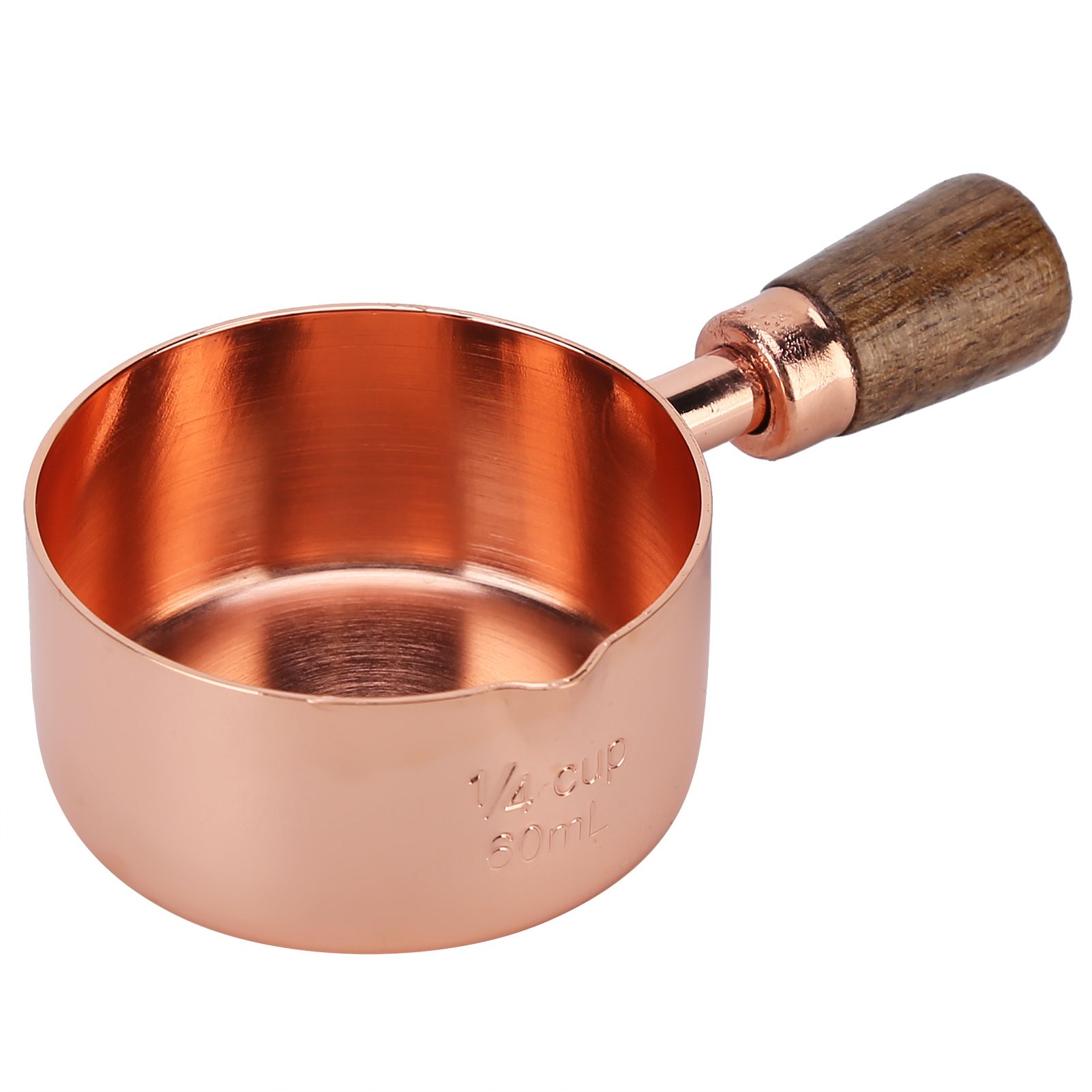 Sauce Pan Wooden Handle Rose Gold Stainless Steel Sauce Pot for Cooking view 5