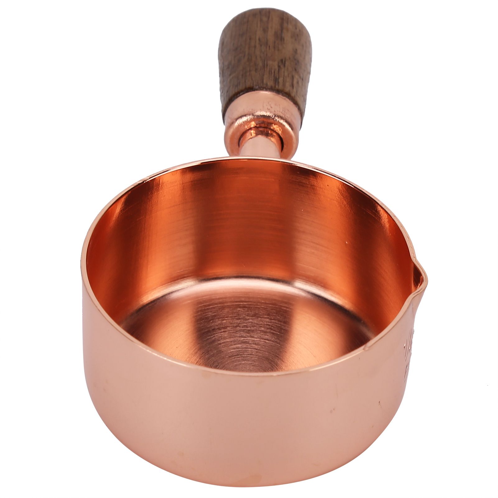 Sauce Pan Wooden Handle Rose Gold Stainless Steel Sauce Pot for Cooking view 6