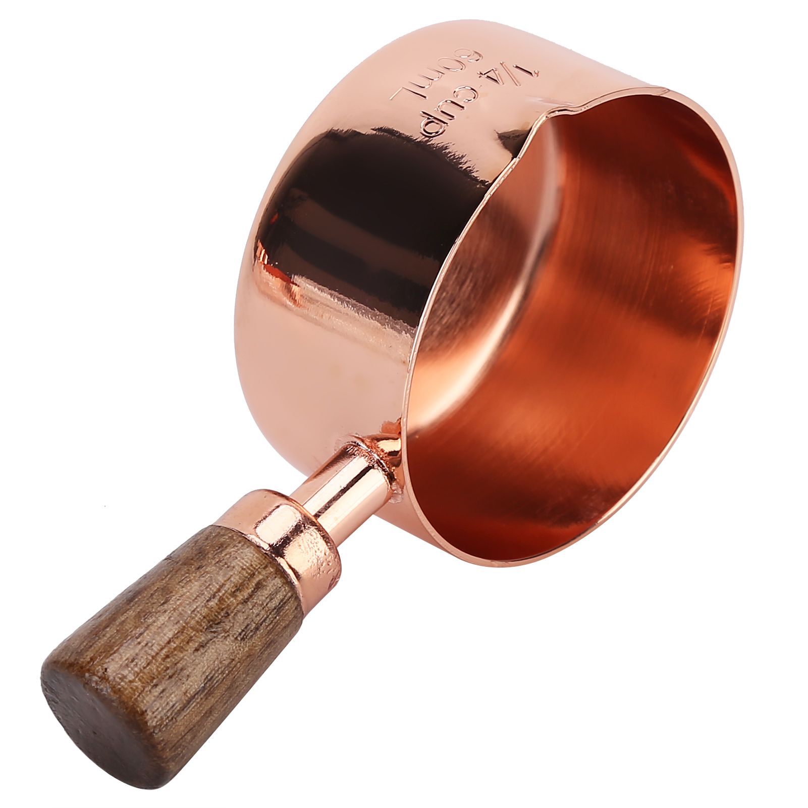 Sauce Pan Wooden Handle Rose Gold Stainless Steel Sauce Pot for Cooking view 7