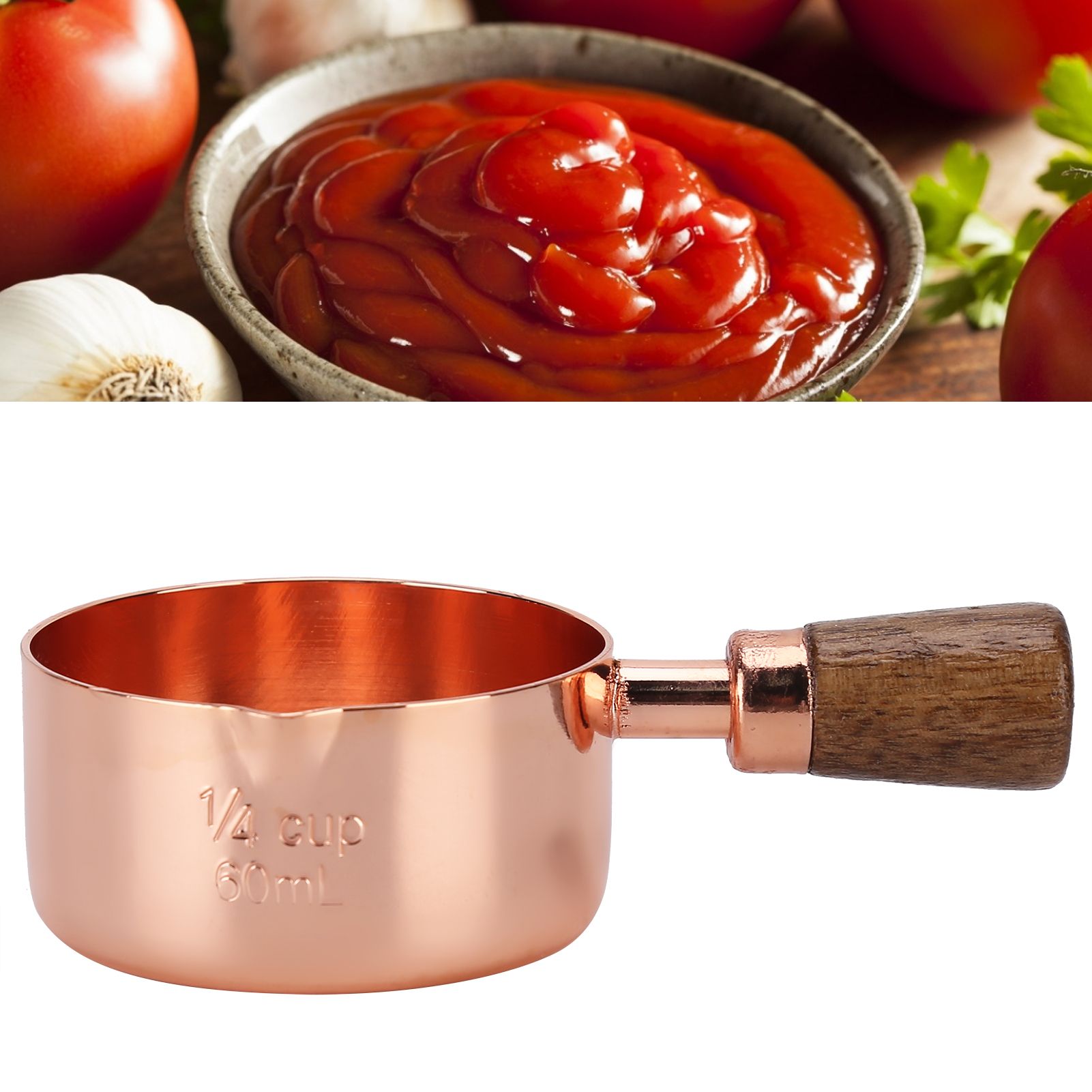 Sauce Pan Wooden Handle Rose Gold Stainless Steel Sauce Pot for Cooking view 12