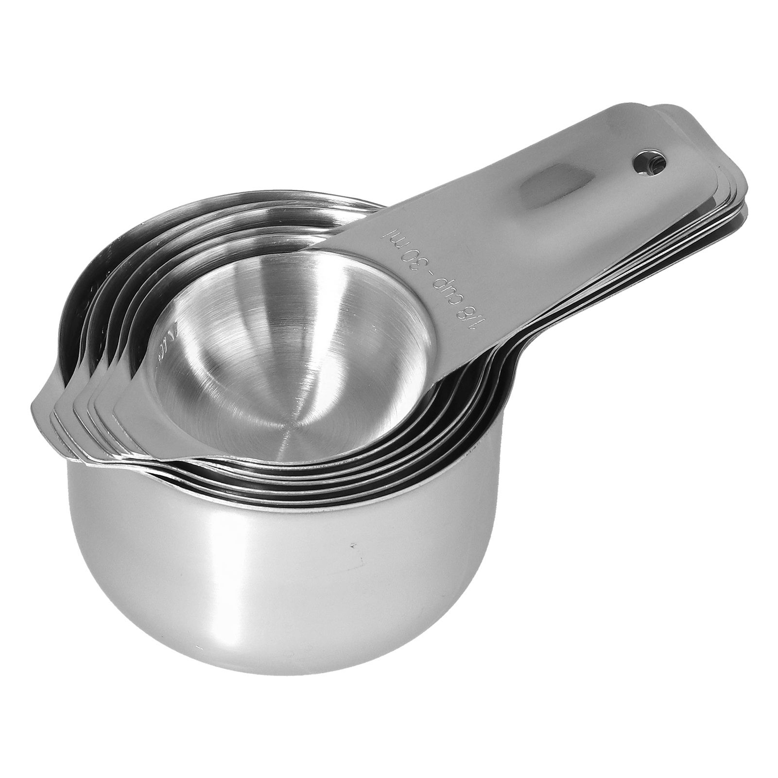 7Pcs/Set Stainless Steel Measuring Cup Measuring Spoon with Scale Baking Tool view 3
