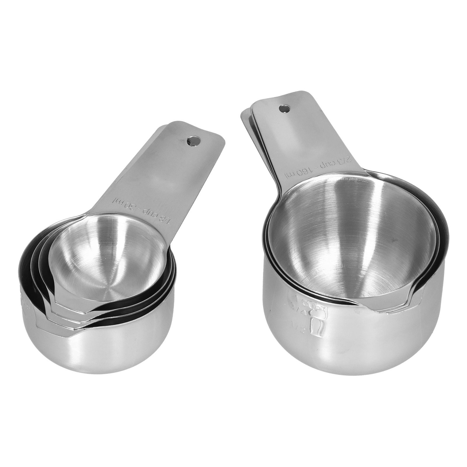 7Pcs/Set Stainless Steel Measuring Cup Measuring Spoon with Scale Baking Tool view 10