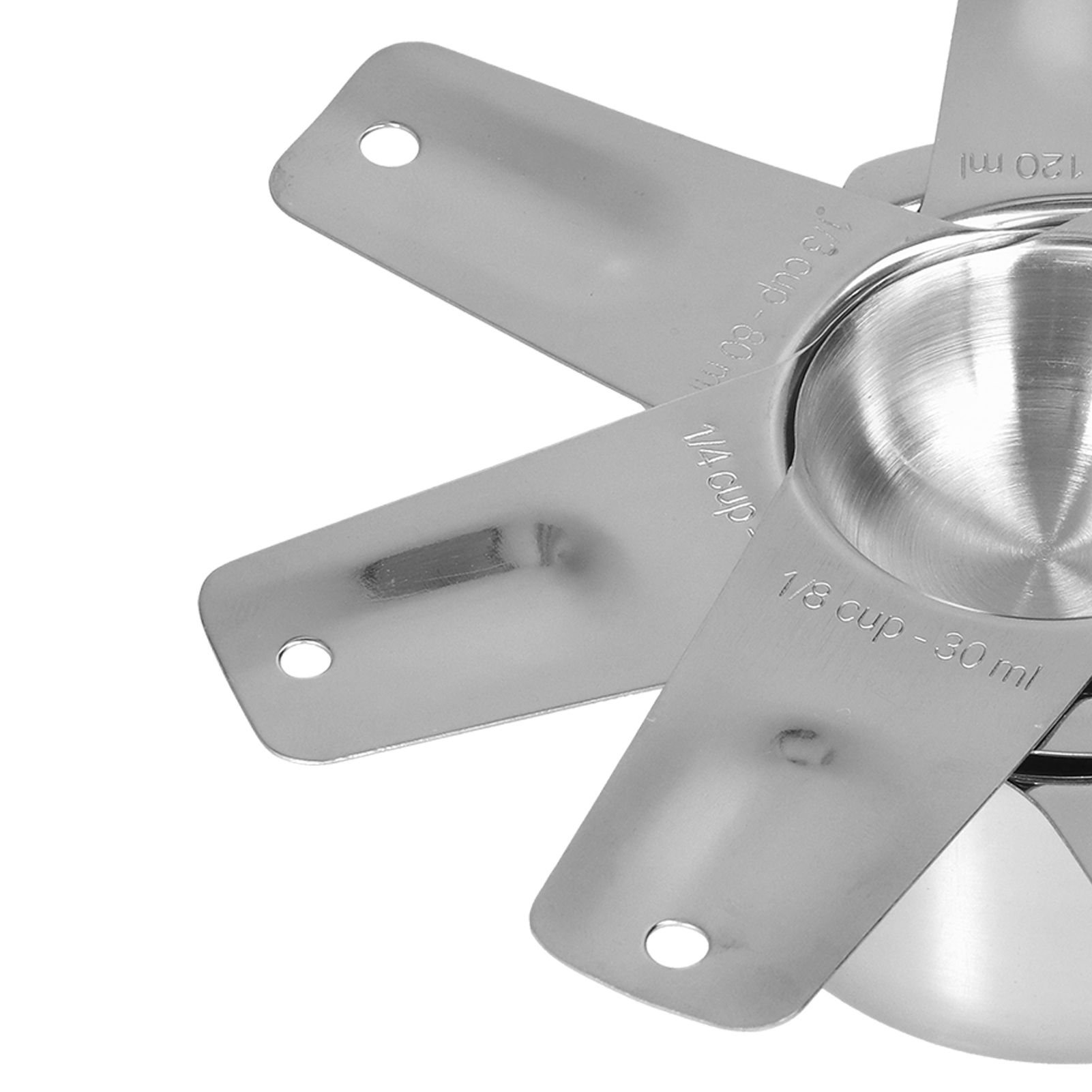 7Pcs/Set Stainless Steel Measuring Cup Measuring Spoon with Scale Baking Tool view 14