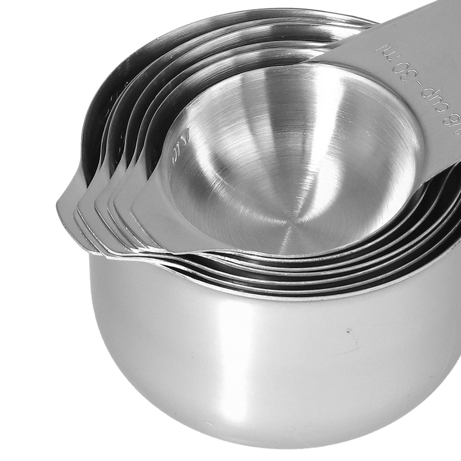 7Pcs/Set Stainless Steel Measuring Cup Measuring Spoon with Scale Baking Tool view 15