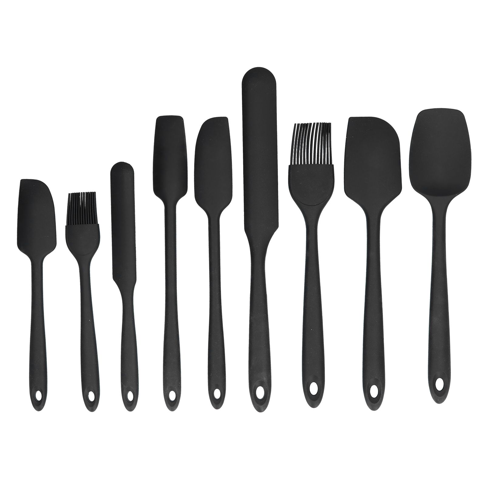 9Pcs Mini Spatula Set Flexible Hand Held Jam Cake Cream Cooking Brush for