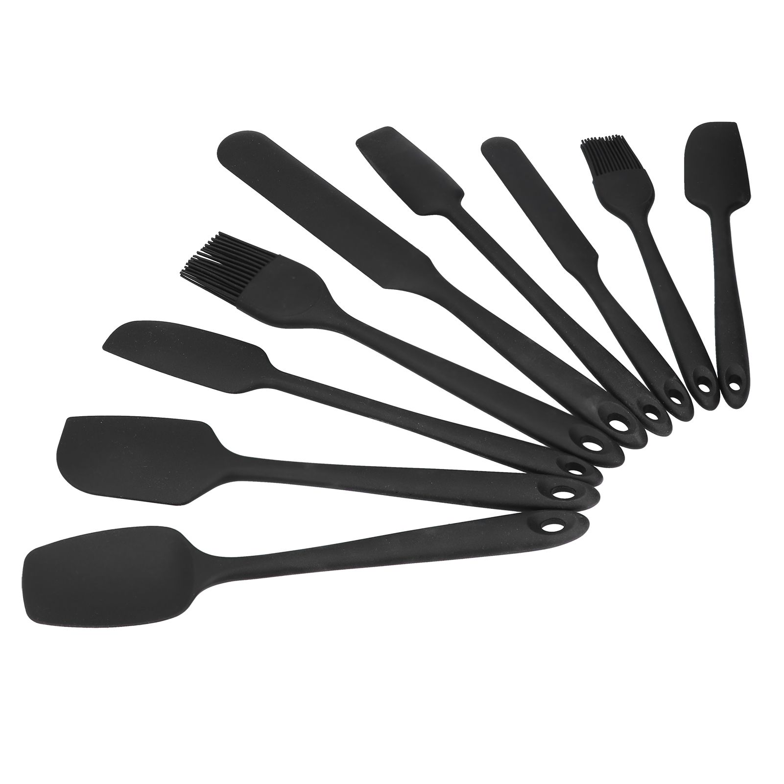 9Pcs Mini Spatula Set Flexible Hand Held Jam Cake Cream Cooking Brush for view 2