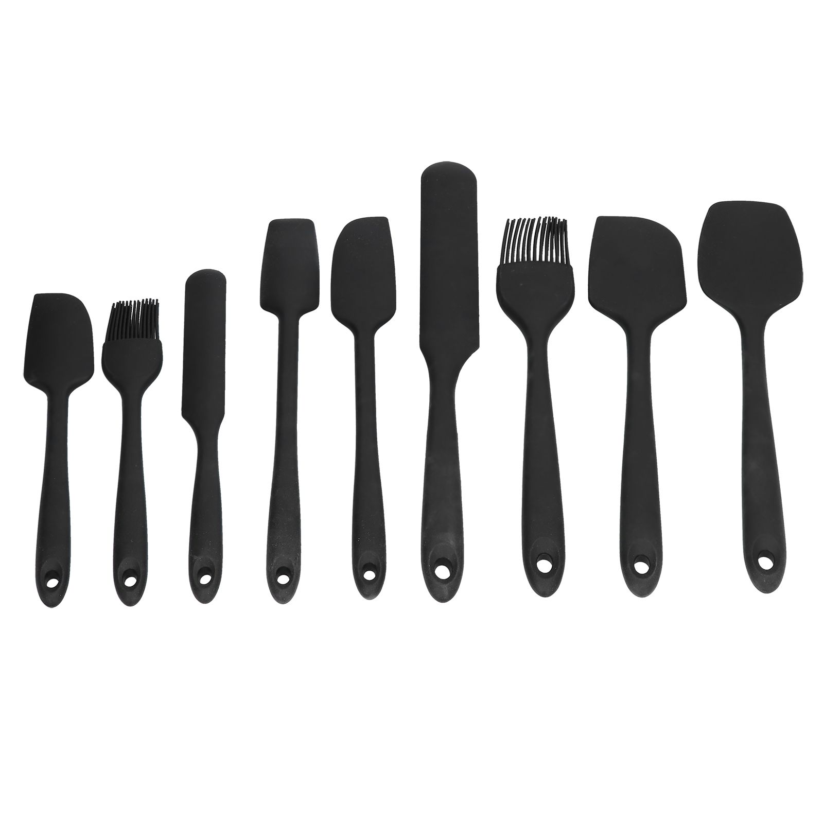 9Pcs Mini Spatula Set Flexible Hand Held Jam Cake Cream Cooking Brush for view 3