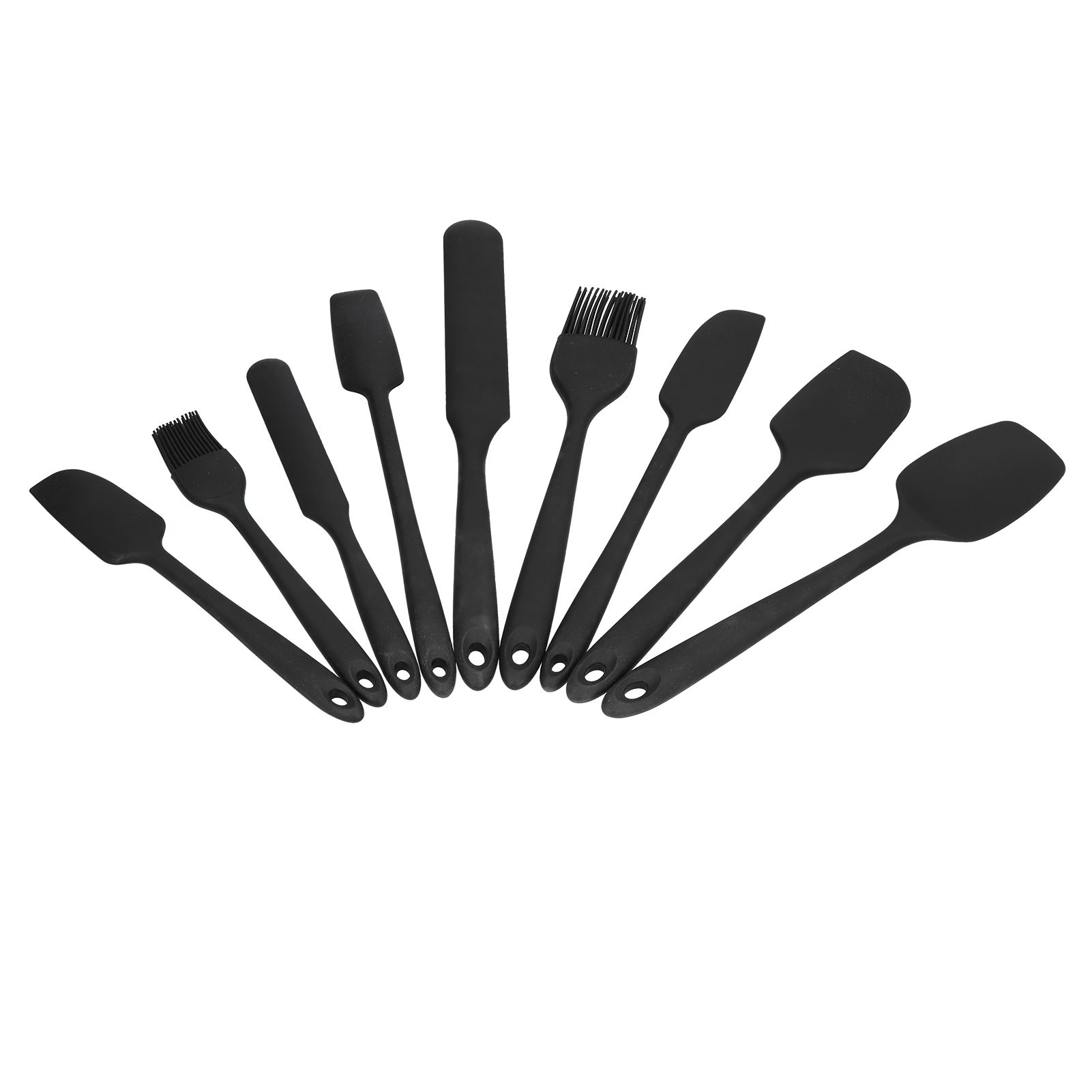 9Pcs Mini Spatula Set Flexible Hand Held Jam Cake Cream Cooking Brush for view 5
