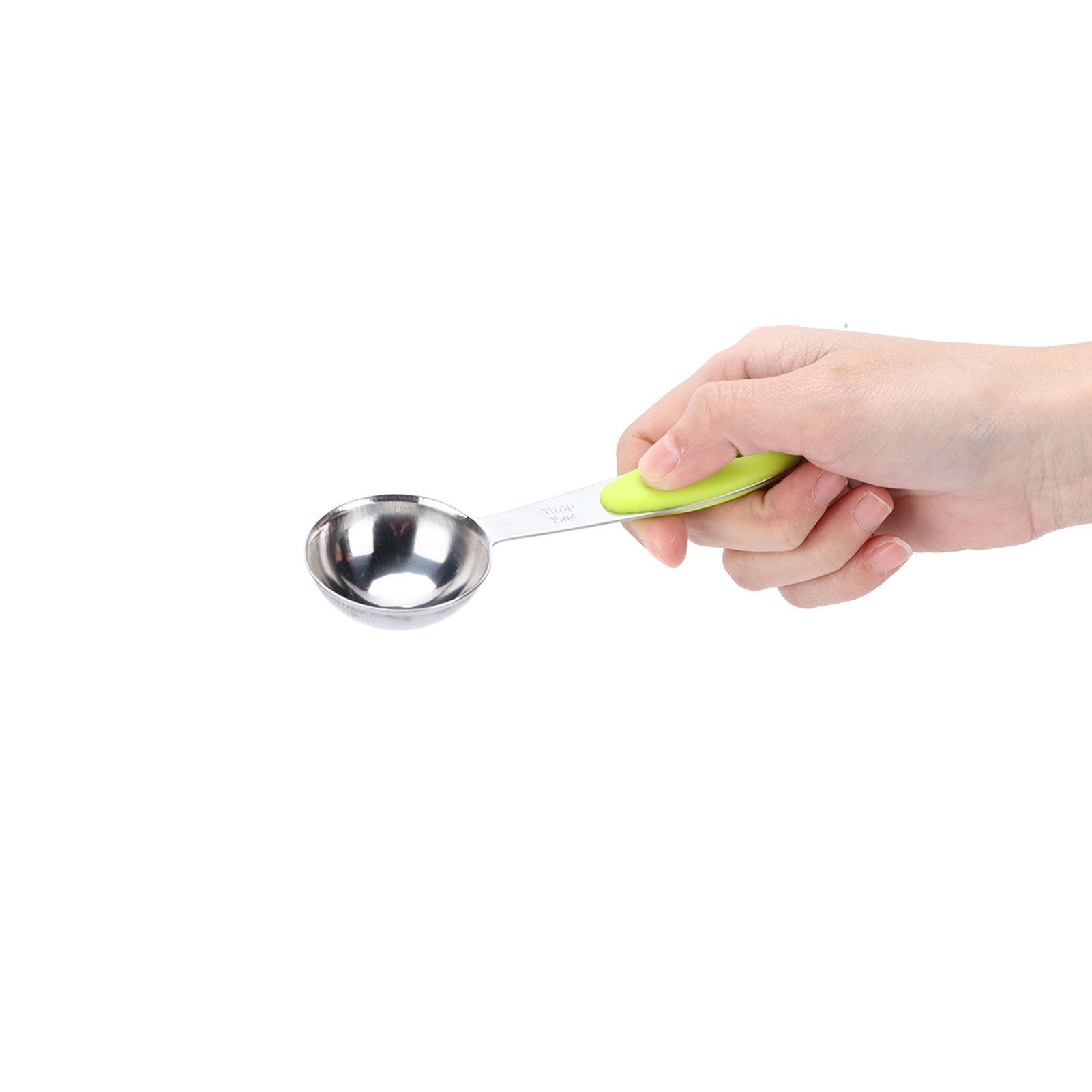 10Pcs/Set Stainless Steel Spoon Kitchen Baking Tools with Silicone Handle view 15