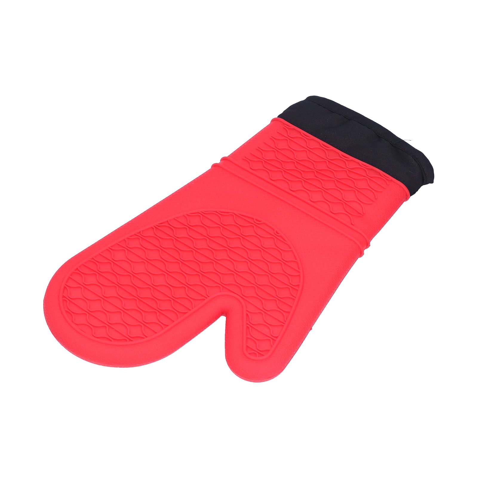 Silicone Oven Mitts with Cotton Heat Insulated Anti Scalding Baking Gloves for view 7