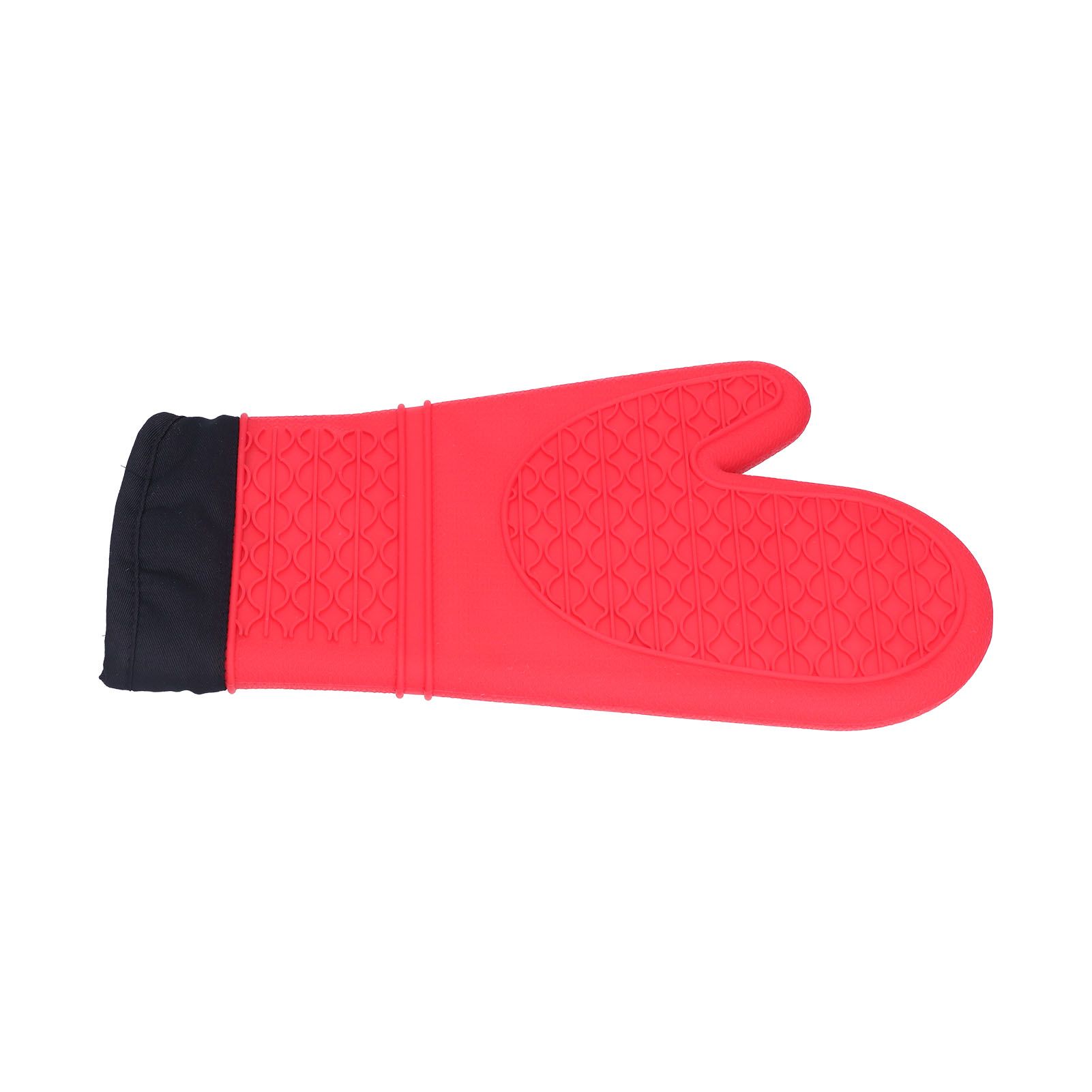 Silicone Oven Mitts with Cotton Heat Insulated Anti Scalding Baking Gloves for view 9