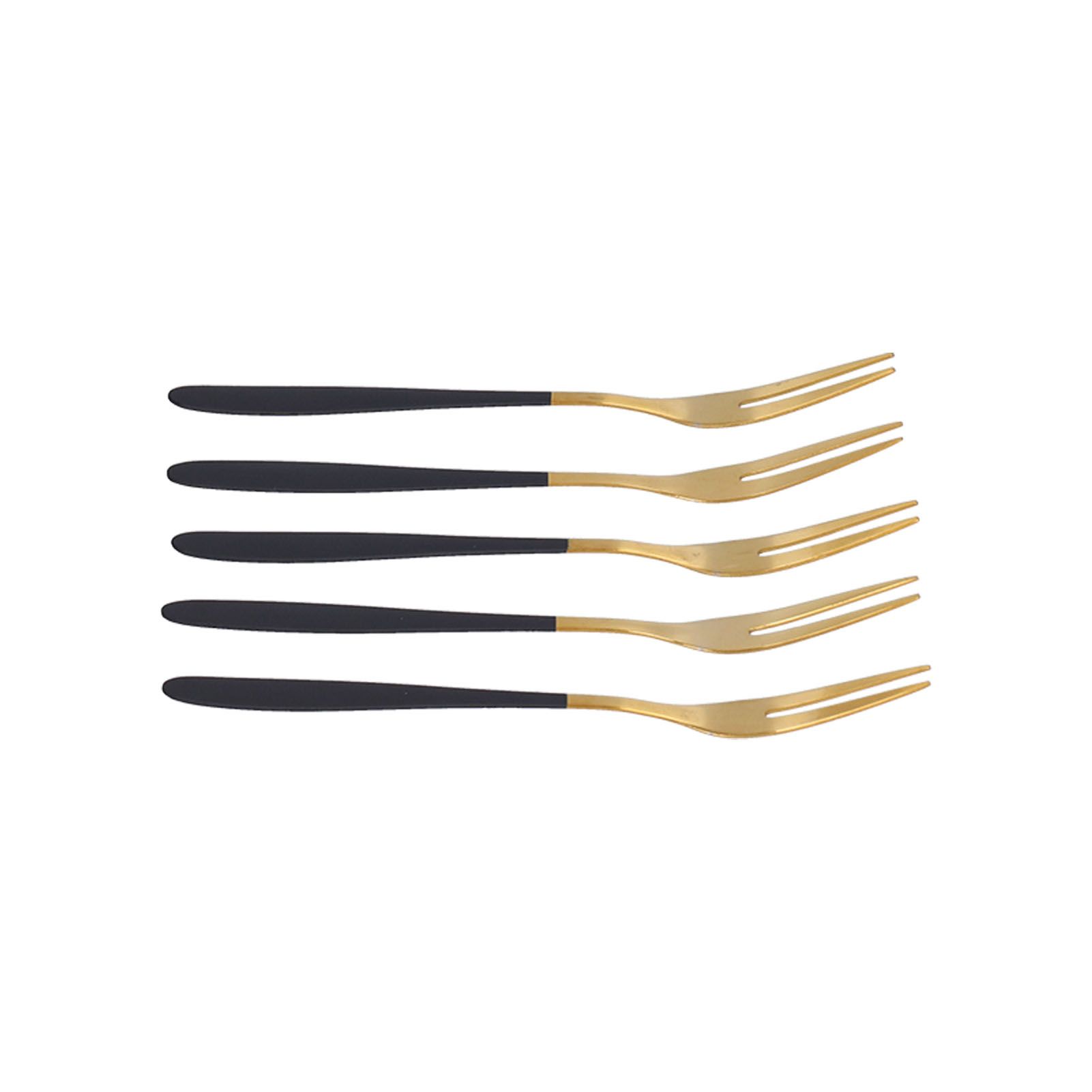 5PCS Fruit Fork Stainless Steel Dessert Fork Mini Food Cutlery Fork for Party view 8