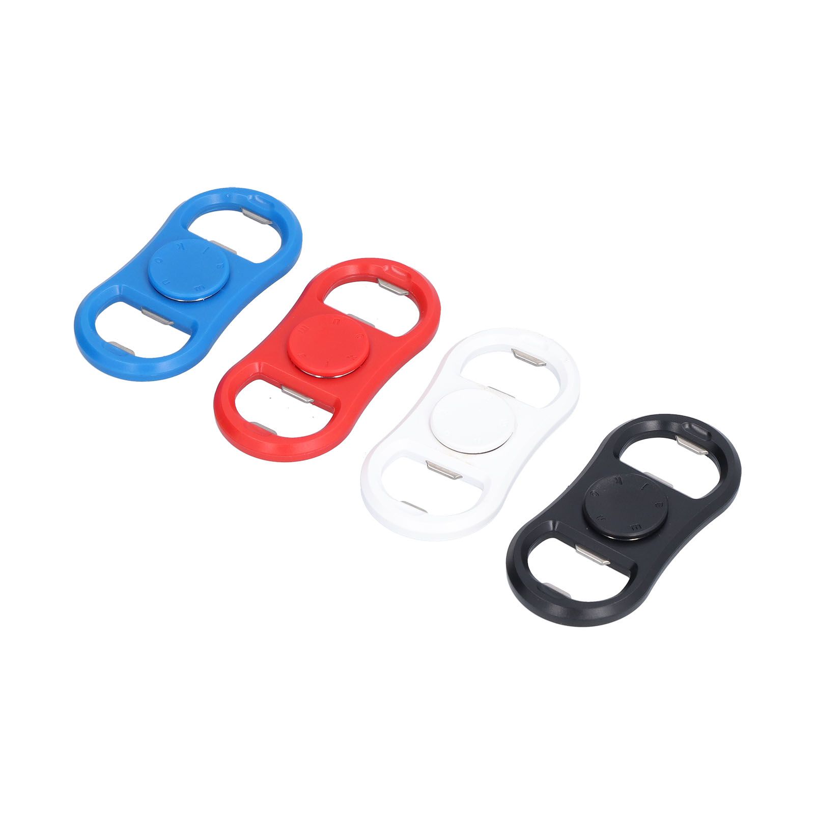4Pcs Portable Manual Double Head Beer Bottle Opener Hand Decompression Toy view 3