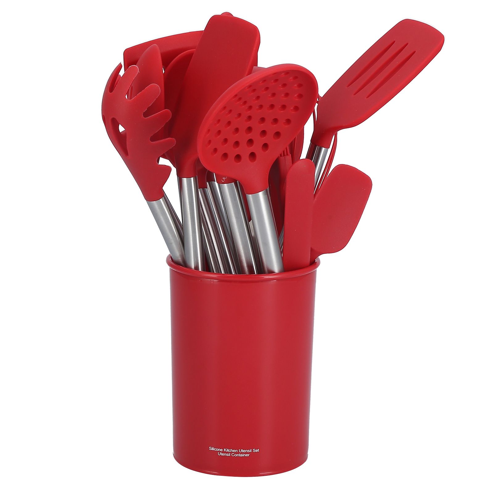 15PCS/Set Silicone Cooking Utensil Set with Stainless Steel Handle Kitchen view 2