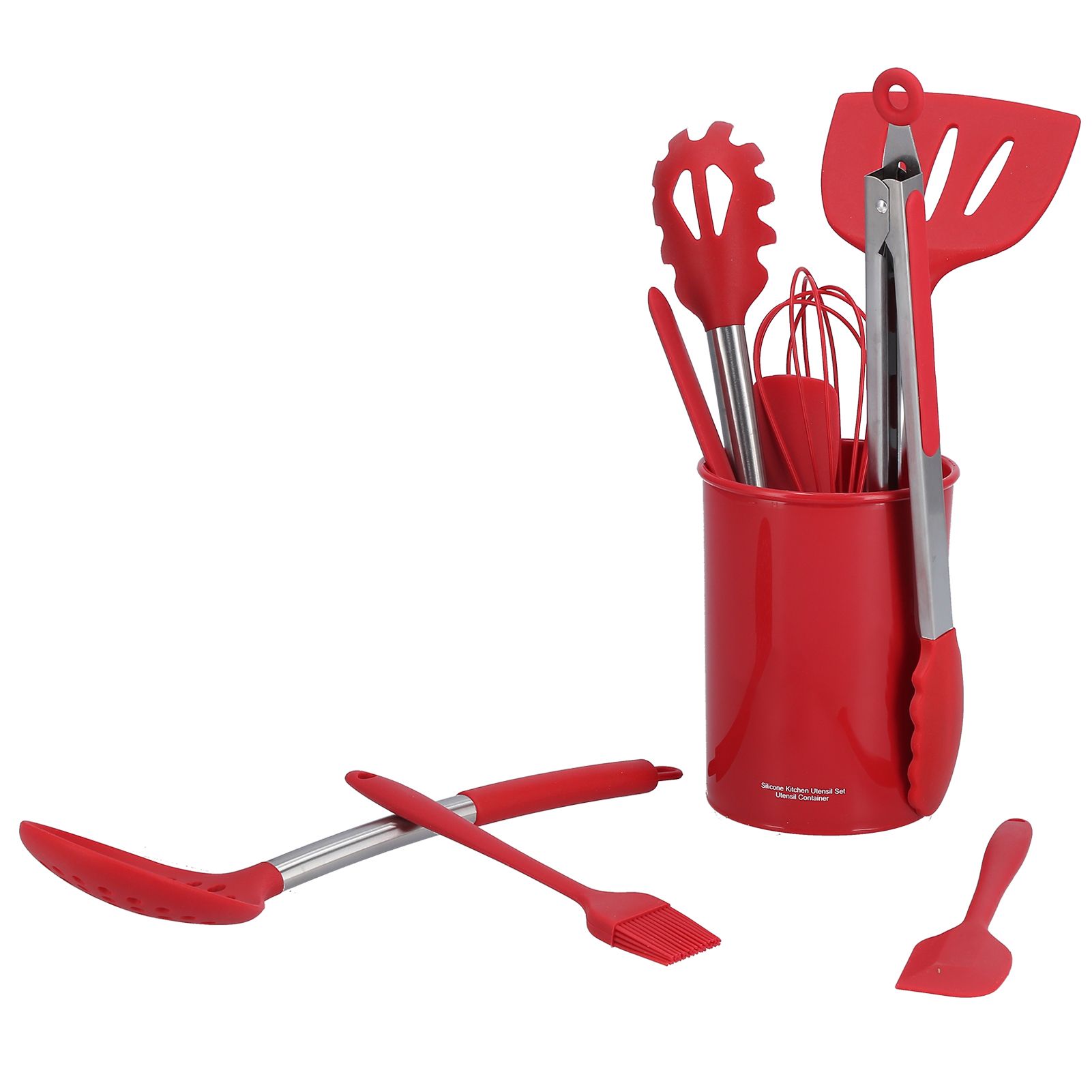 15PCS/Set Silicone Cooking Utensil Set with Stainless Steel Handle Kitchen view 6