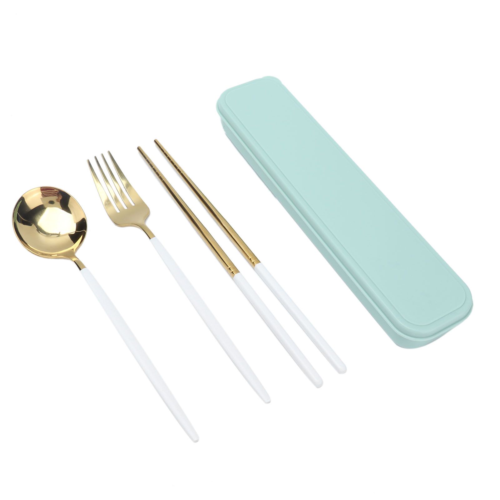 Portable Cutlery Set Stainless Steel Tableware Anti Corrosion Non Slip Anti