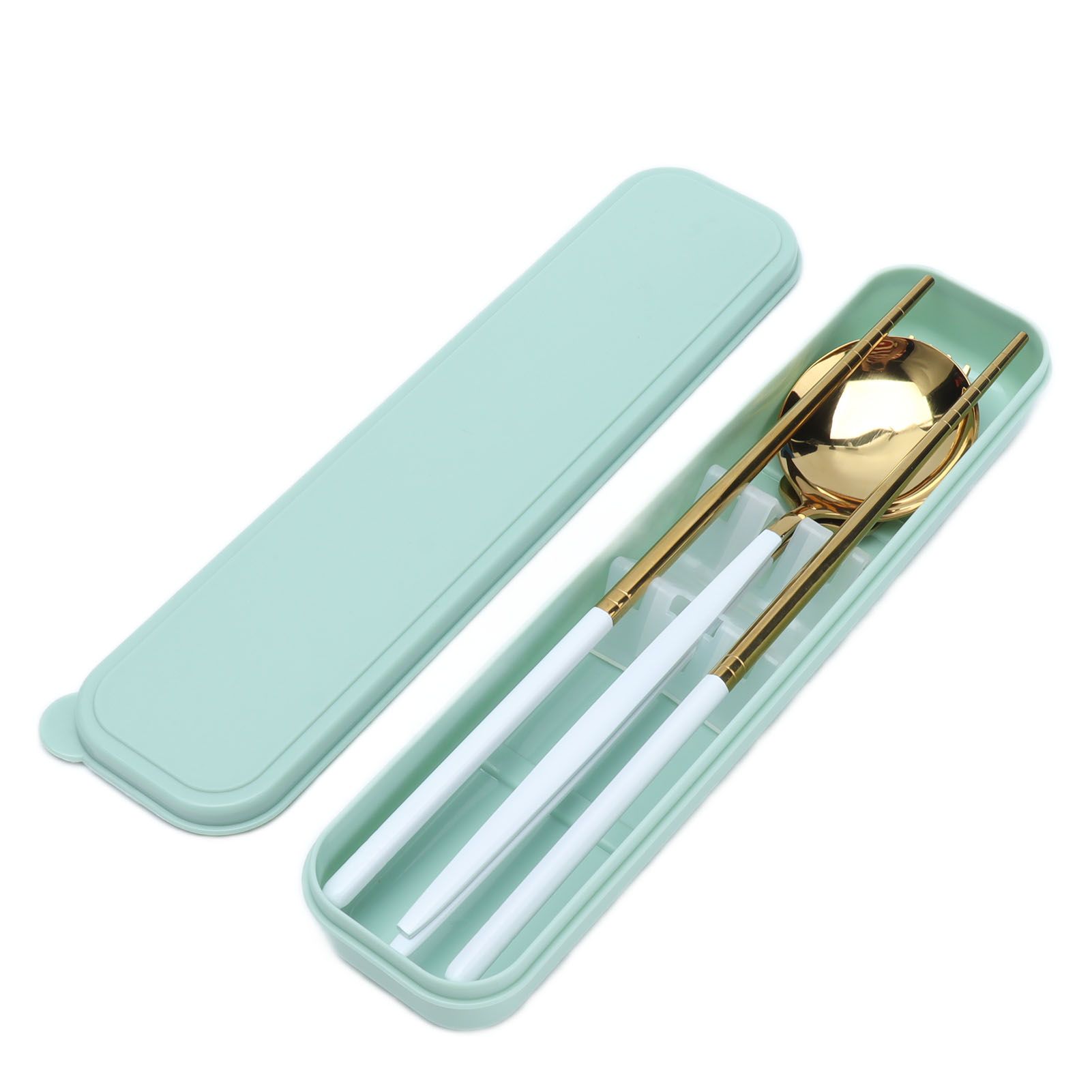 Portable Cutlery Set Stainless Steel Tableware Anti Corrosion Non Slip Anti view 2