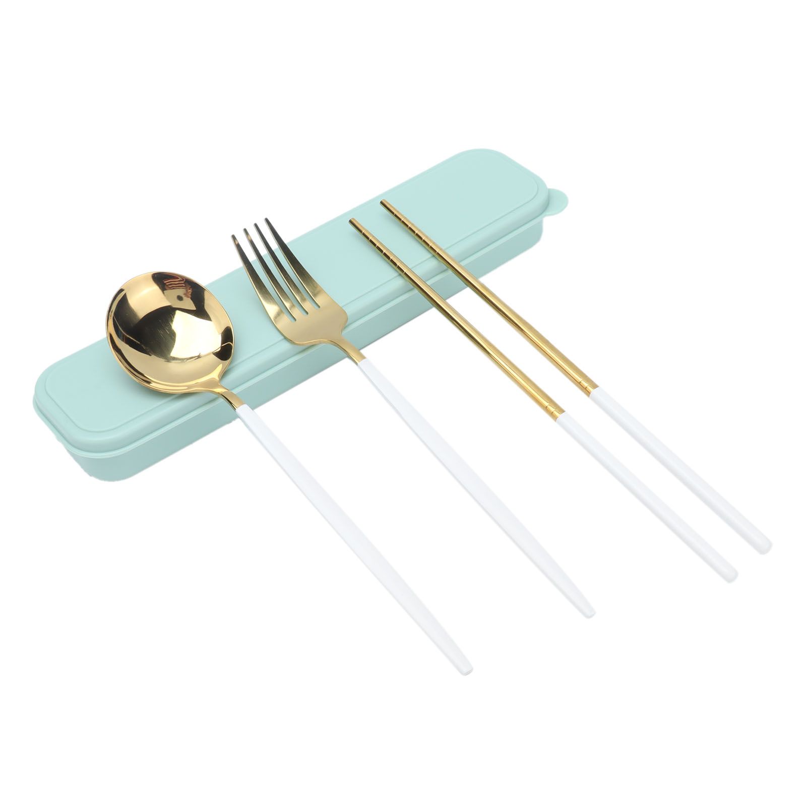 Portable Cutlery Set Stainless Steel Tableware Anti Corrosion Non Slip Anti view 3