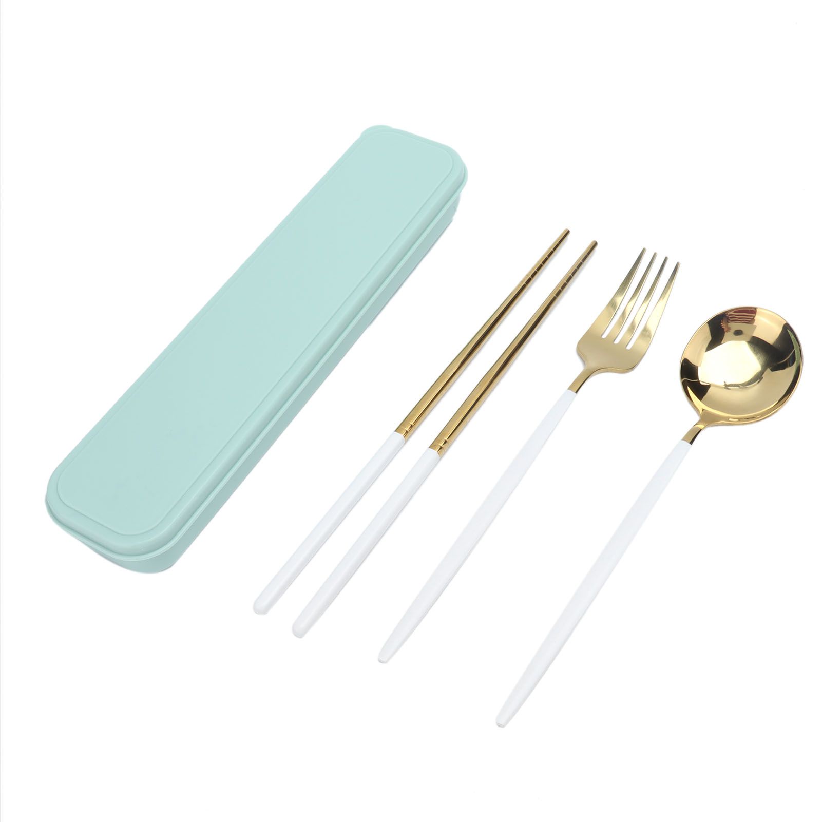 Portable Cutlery Set Stainless Steel Tableware Anti Corrosion Non Slip Anti view 4