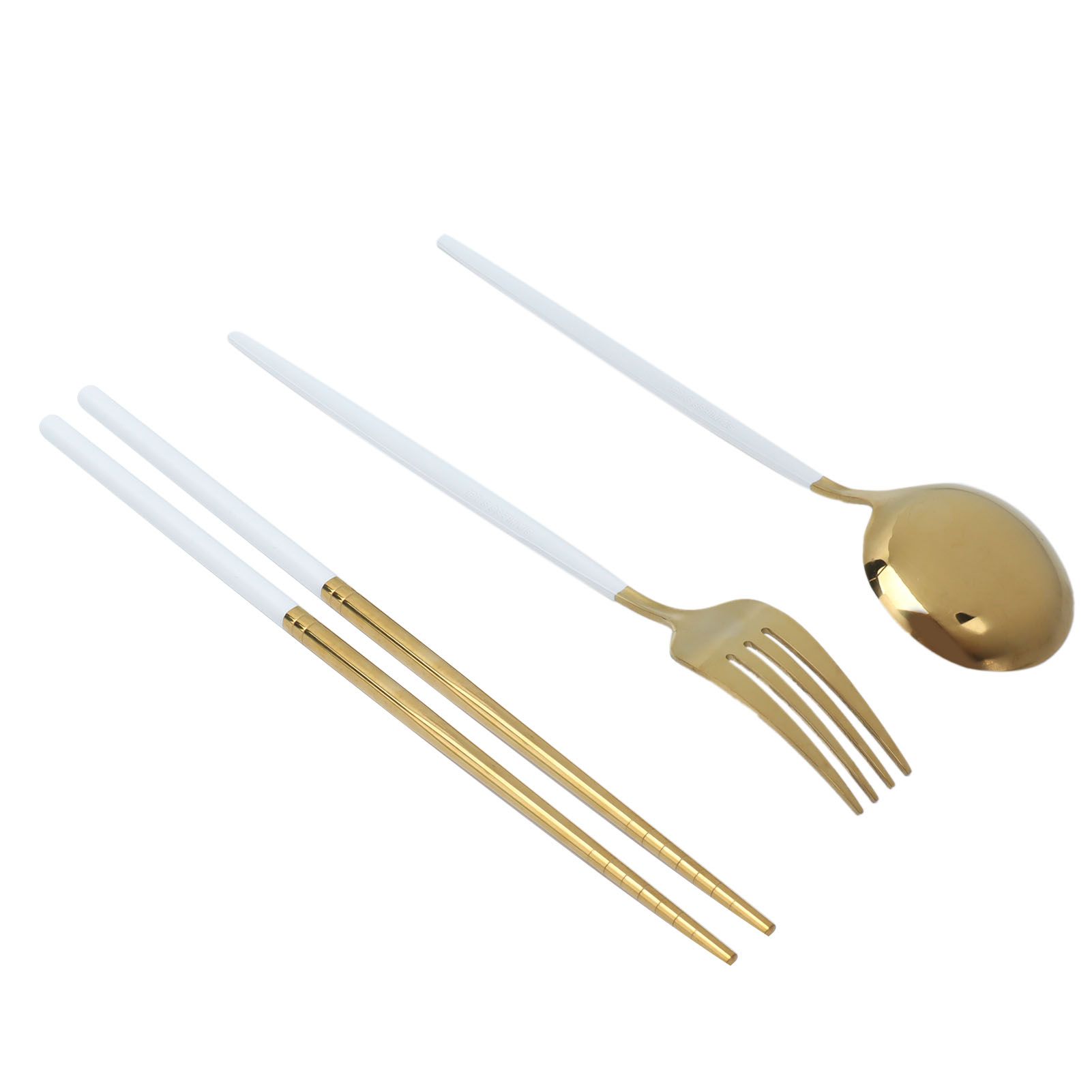 Portable Cutlery Set Stainless Steel Tableware Anti Corrosion Non Slip Anti view 8