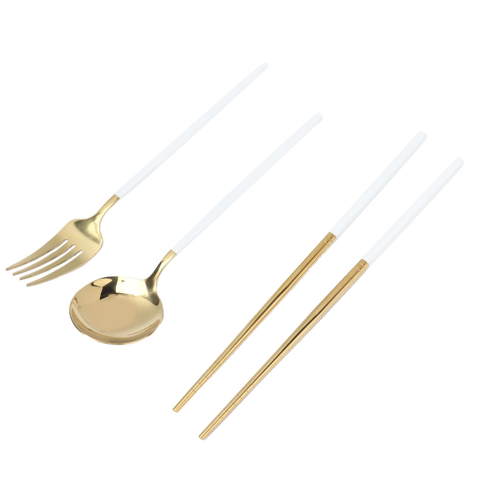 Portable Cutlery Set Stainless Steel Tableware Anti Corrosion Non Slip Anti view 9