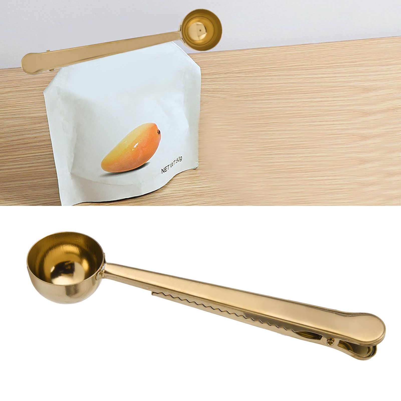 Stainless Steel Coffee Clip Spoon Multifunctional Milk Powder Measuring Spoon view 11