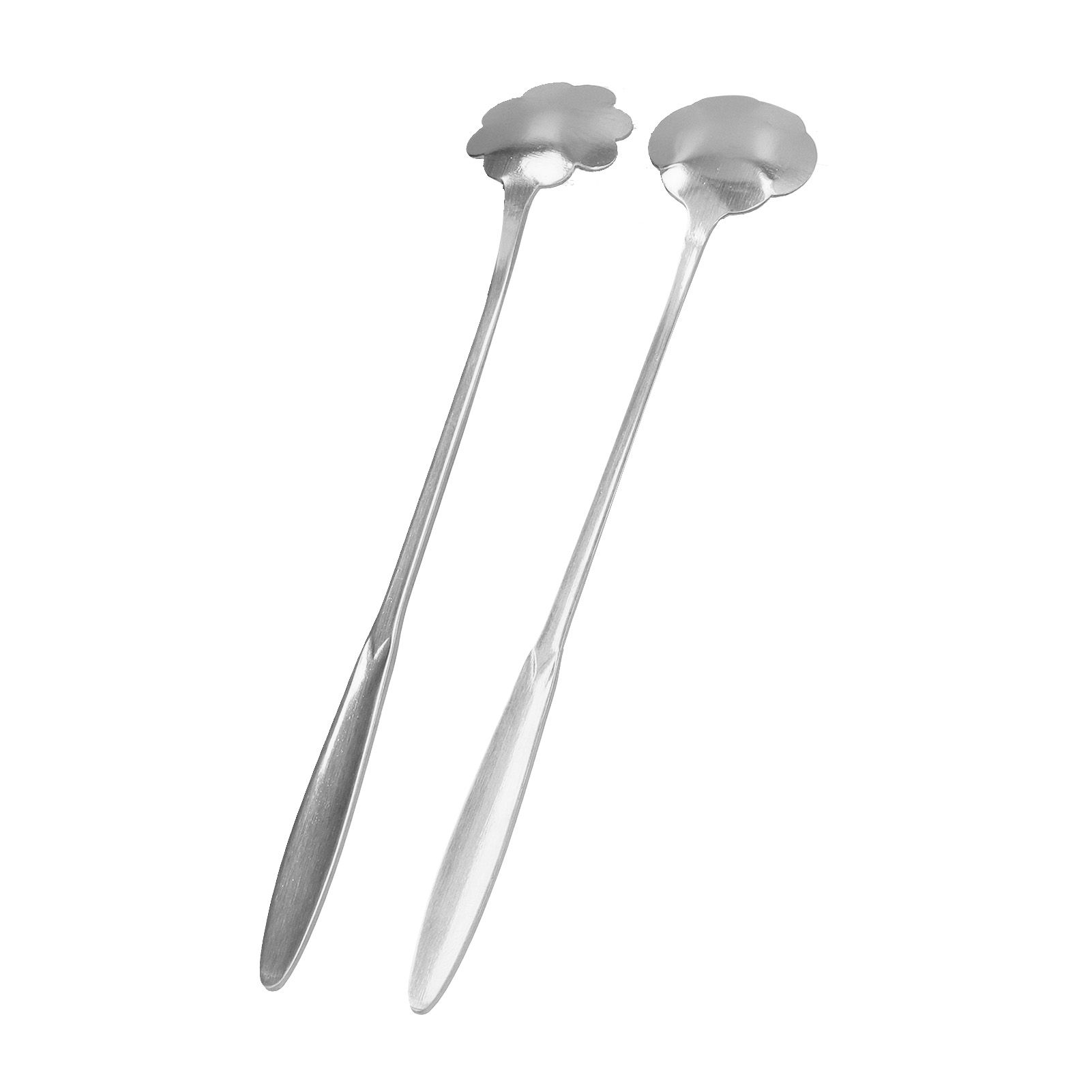 4PCS Mixing Spoon Flower Heart Shaped Coffee Spoon Stainless Steel Desert view 14