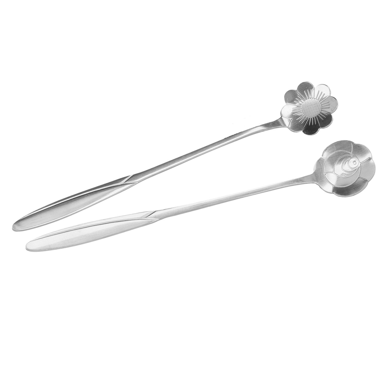 4PCS Mixing Spoon Flower Heart Shaped Coffee Spoon Stainless Steel Desert view 15