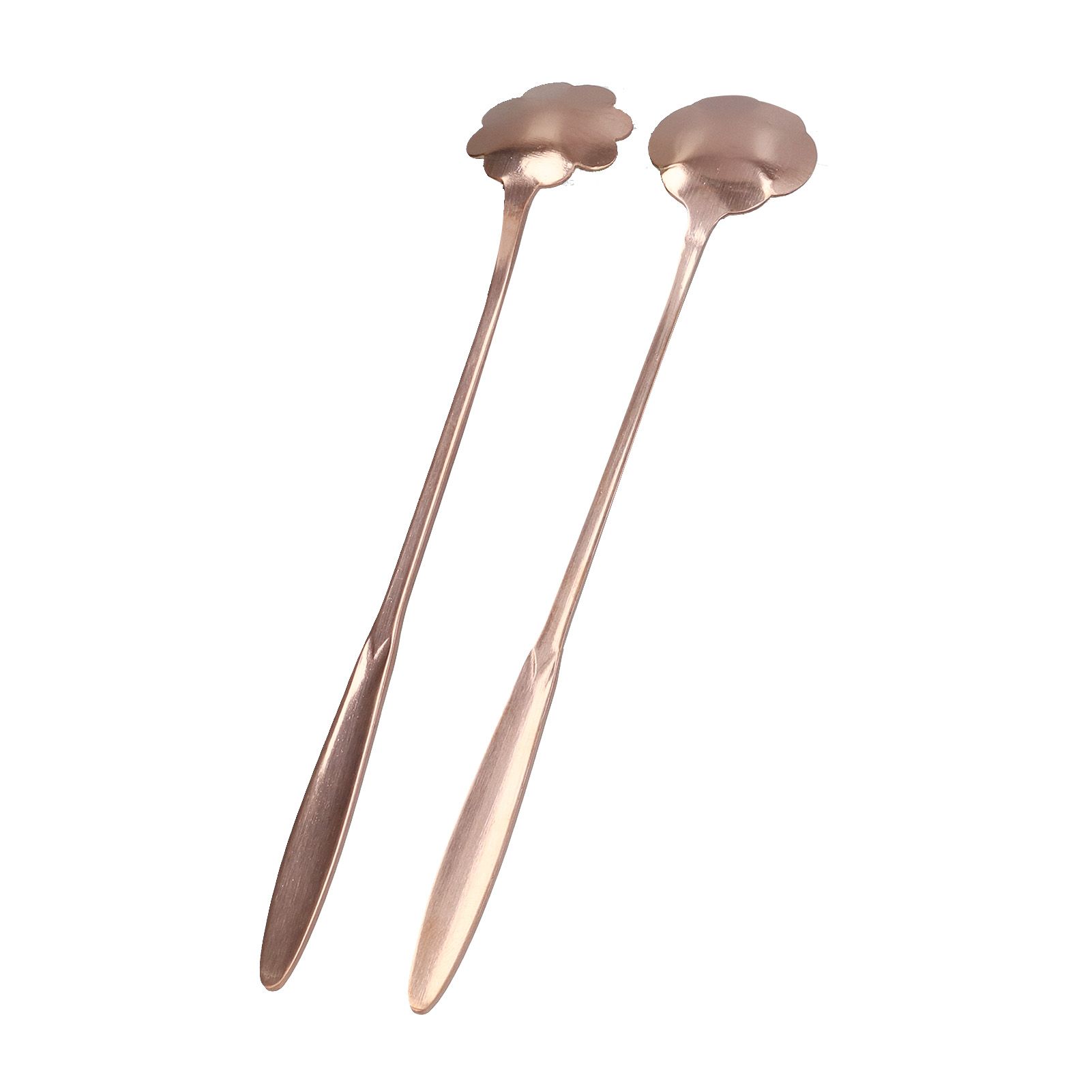 4PCS Mixing Spoon Flower Heart Shaped Coffee Spoon Stainless Steel Desert view 13