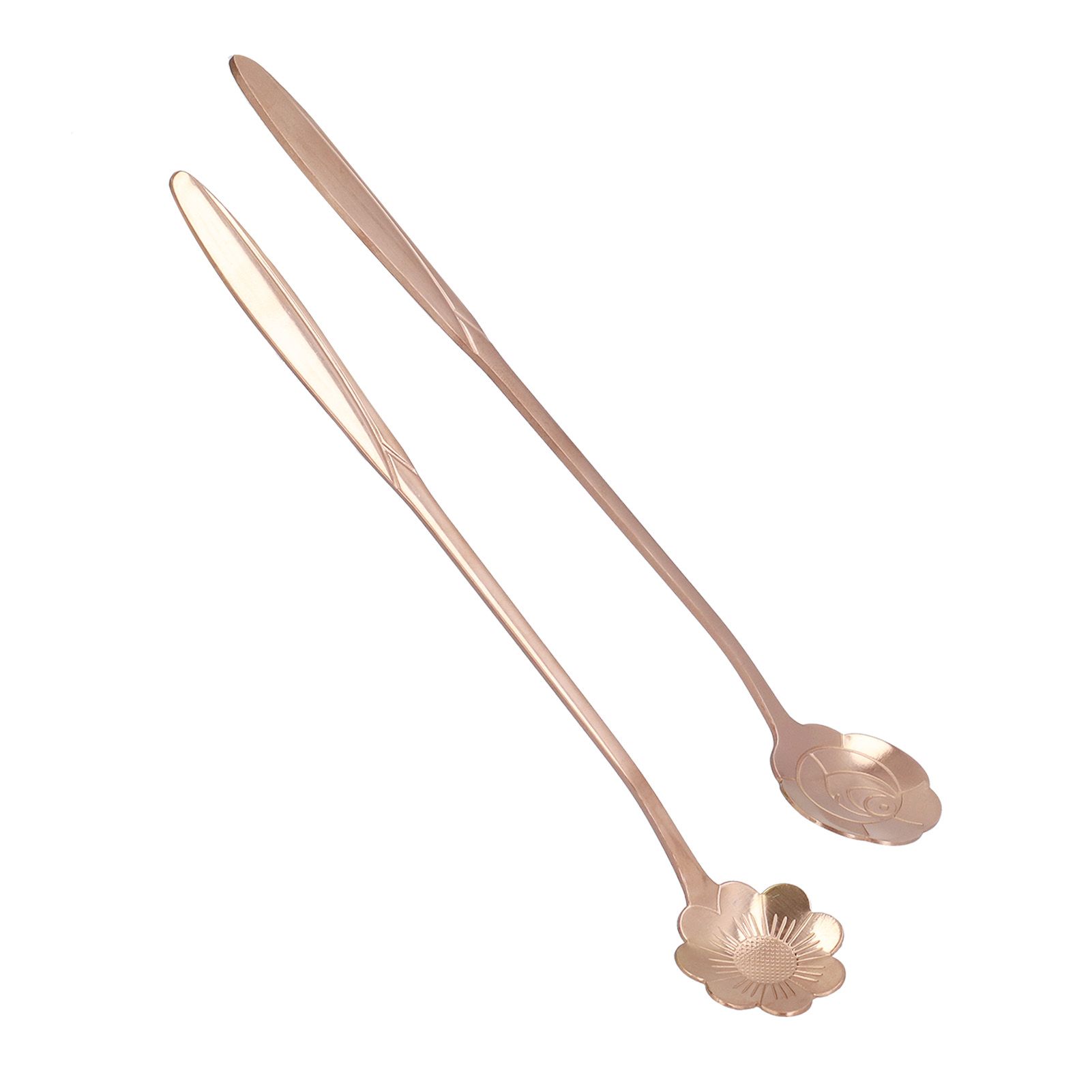 4PCS Mixing Spoon Flower Heart Shaped Coffee Spoon Stainless Steel Desert view 15