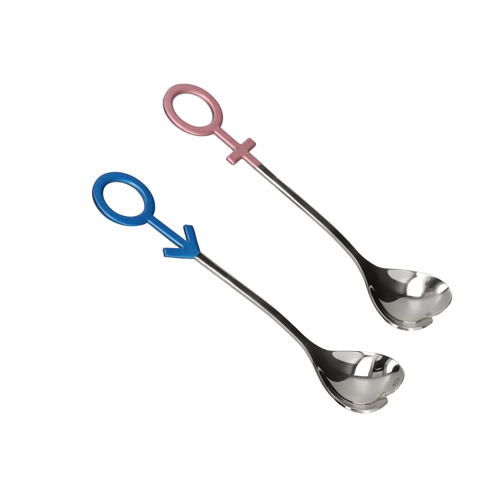 Innovative Heart Shaped Couple Spoon 304 Stainless Steel Spoon for Kitchen view 4