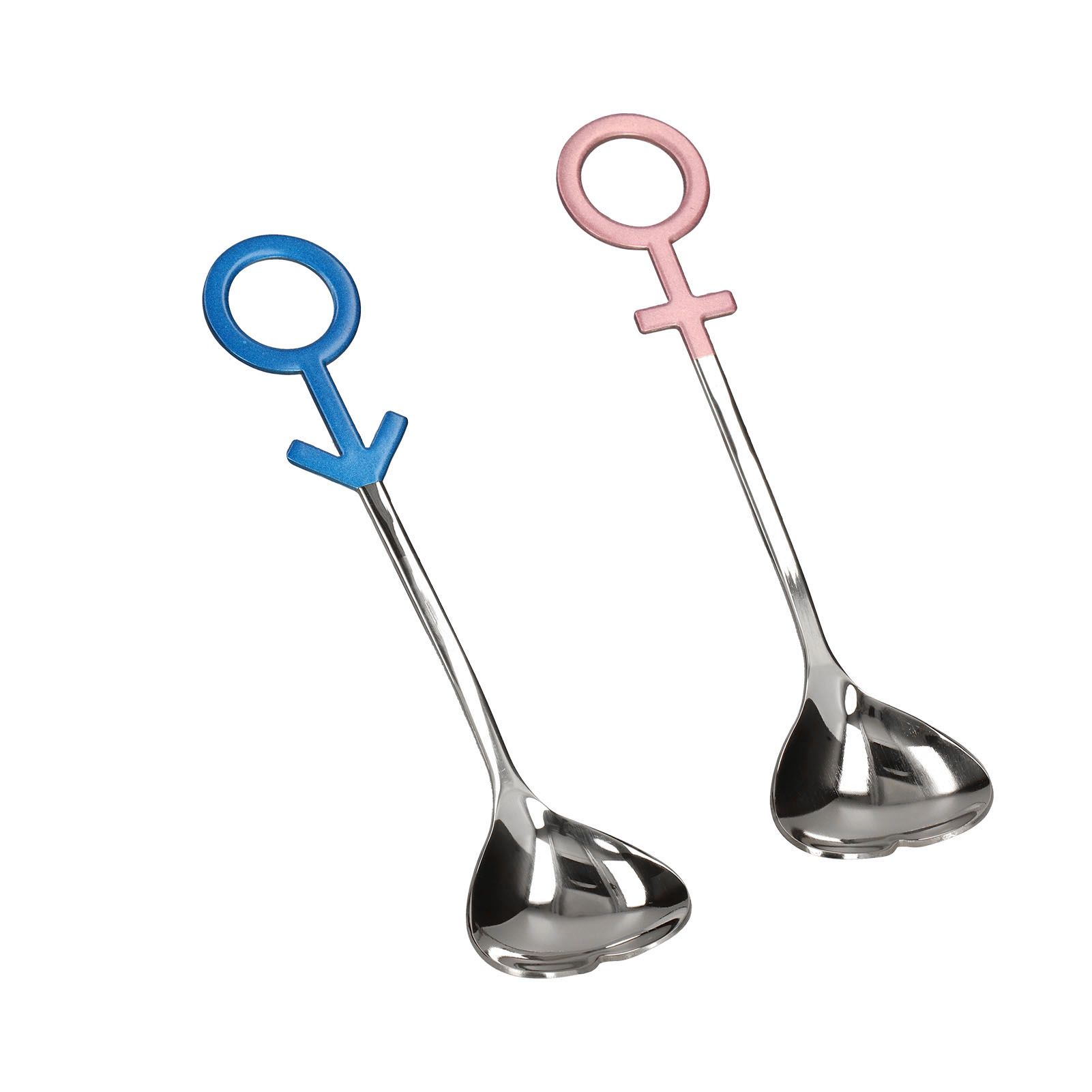 Innovative Heart Shaped Couple Spoon 304 Stainless Steel Spoon for Kitchen view 5