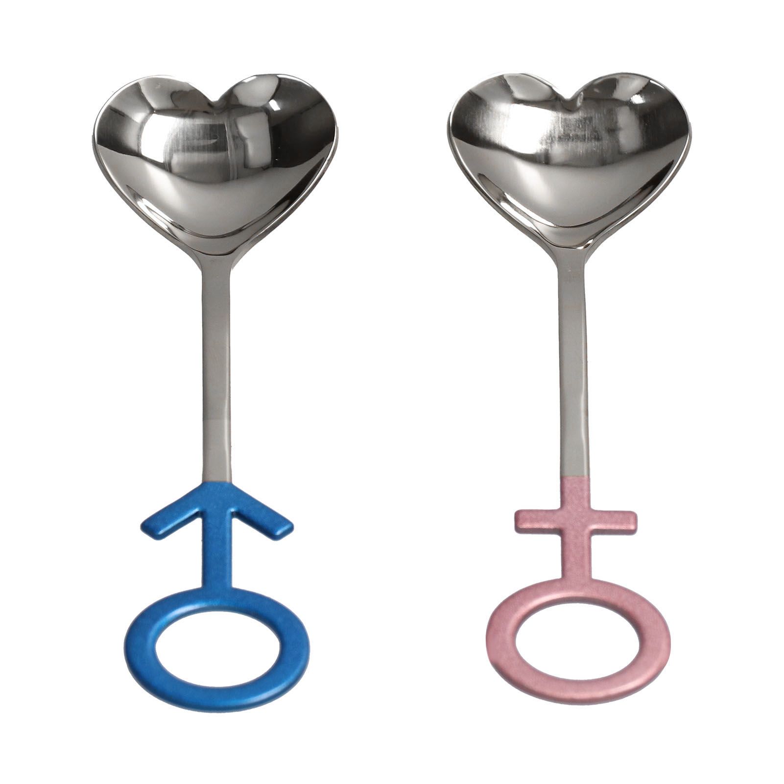 Innovative Heart Shaped Couple Spoon 304 Stainless Steel Spoon for Kitchen view 6