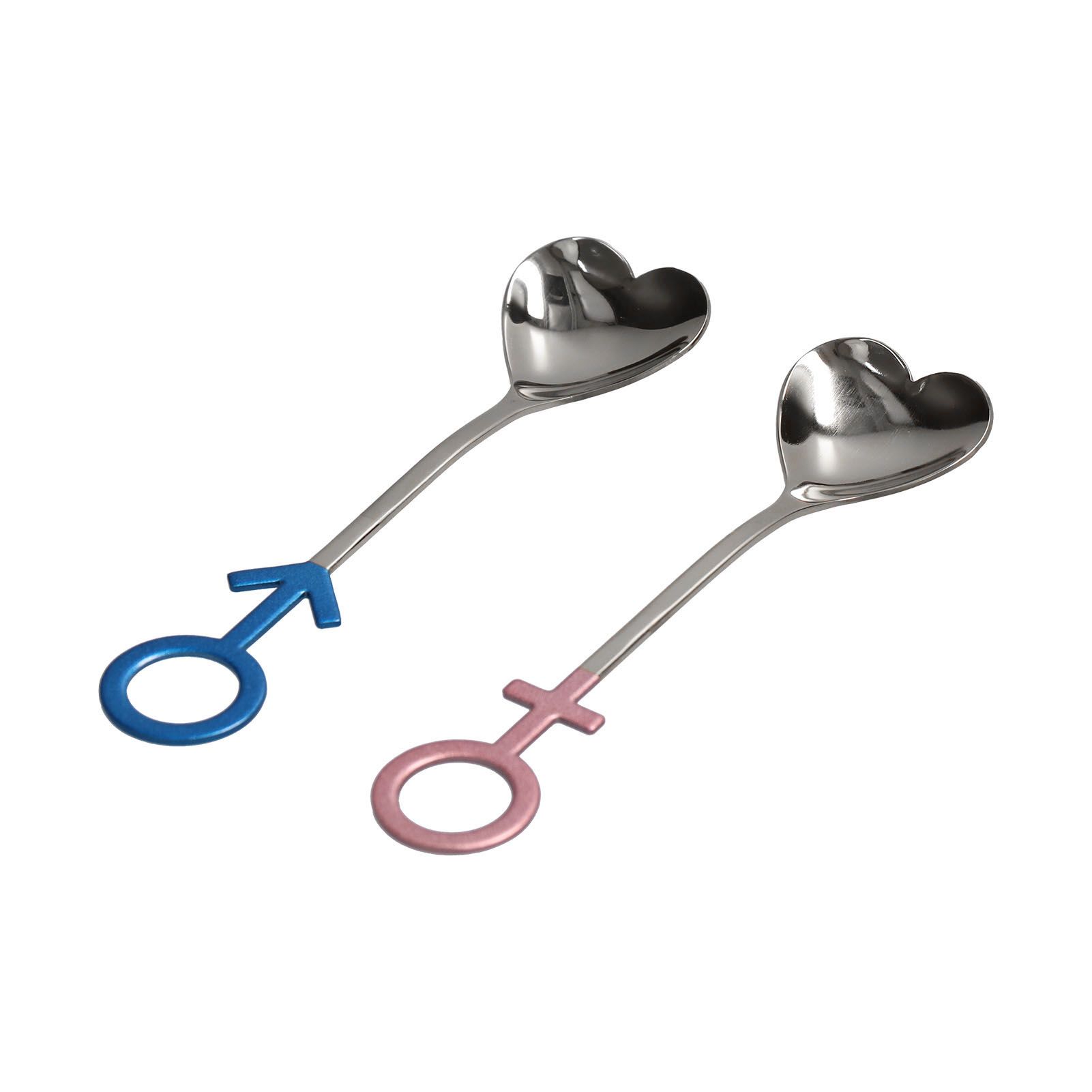 Innovative Heart Shaped Couple Spoon 304 Stainless Steel Spoon for Kitchen view 9