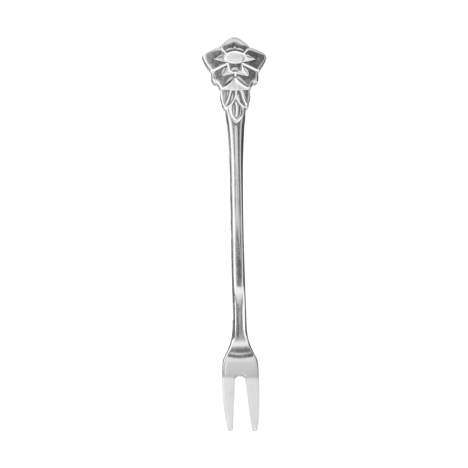 4pcs 2 Prong Fruit Fork Stainless Steel Mini Salad Fruit Dessert Tasting Forks view 14