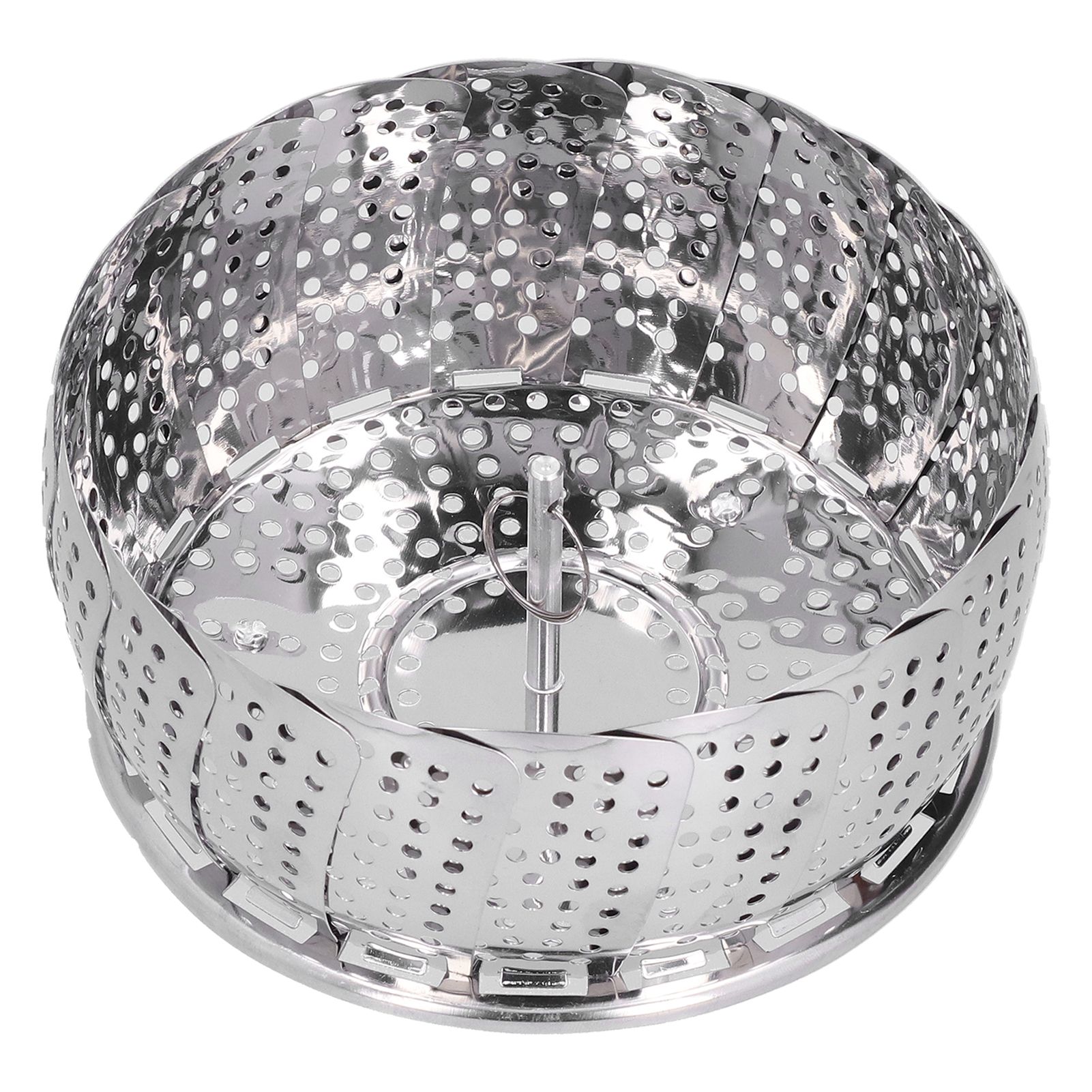 Stainless Steel Steamer Basket 28cm Diameter Retractable Foldable Steaming view 5