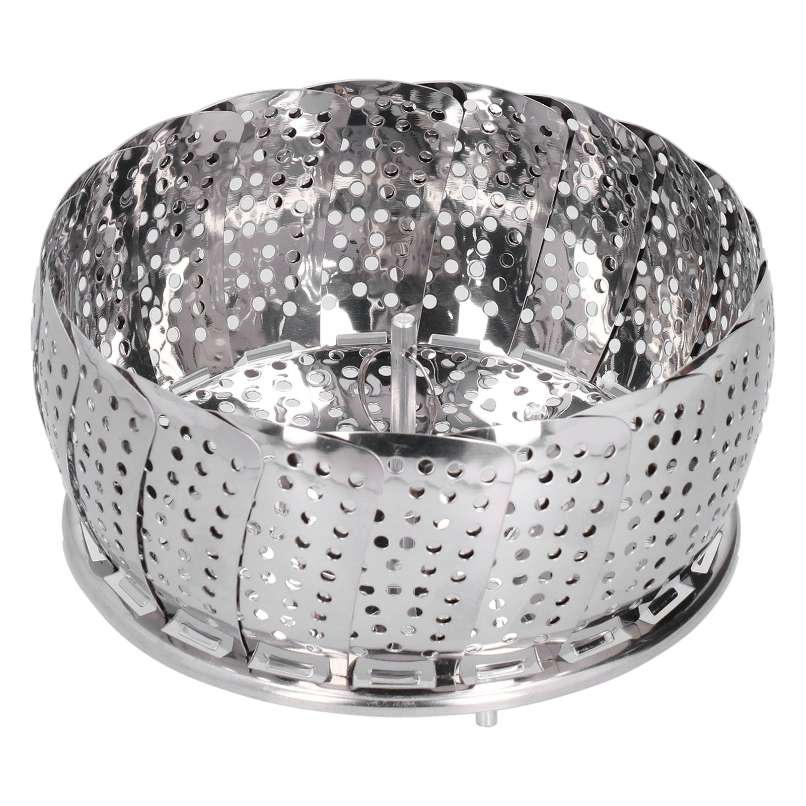 Stainless Steel Steamer Basket 28cm Diameter Retractable Foldable Steaming view 10