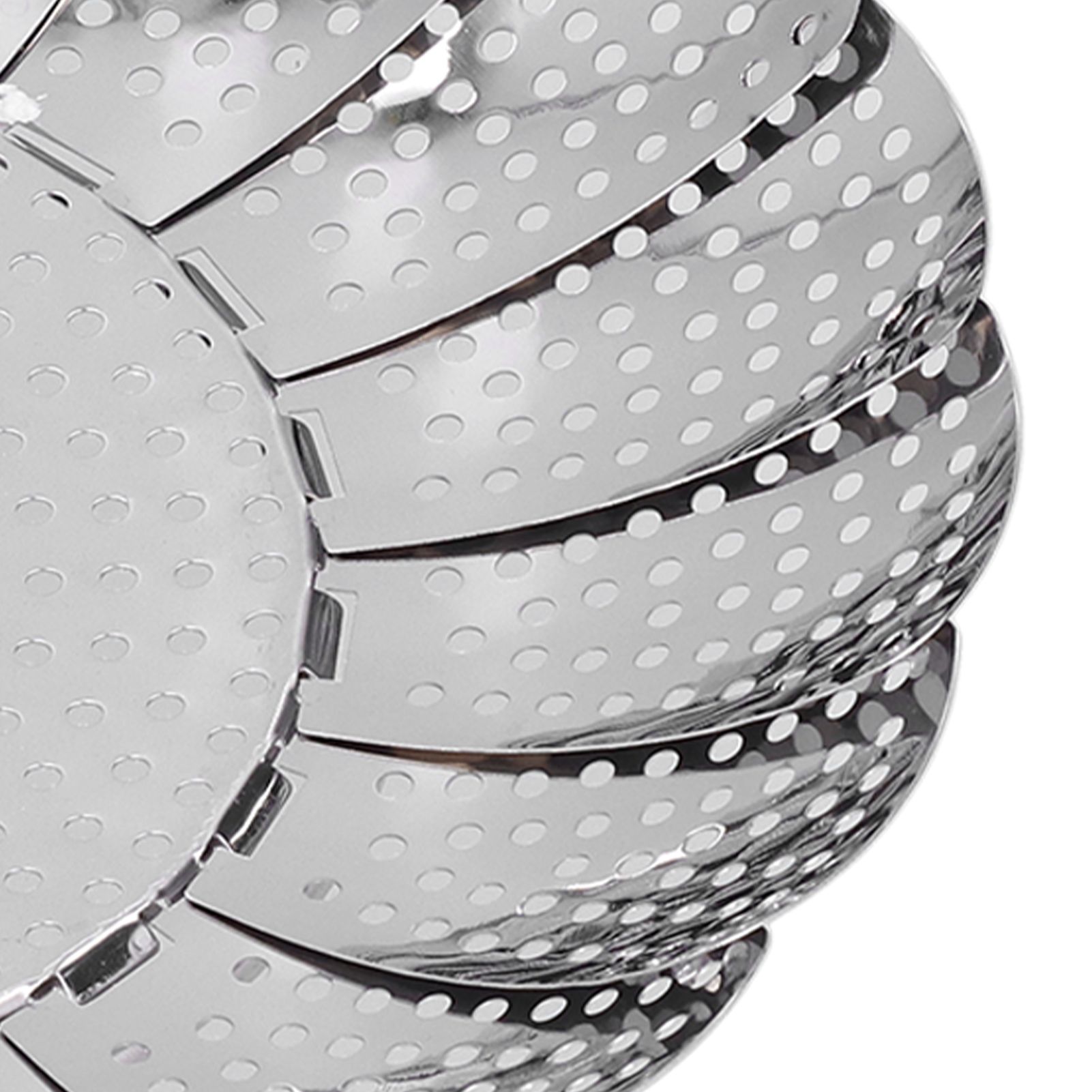 Stainless Steel Steamer Basket 28cm Diameter Retractable Foldable Steaming view 14