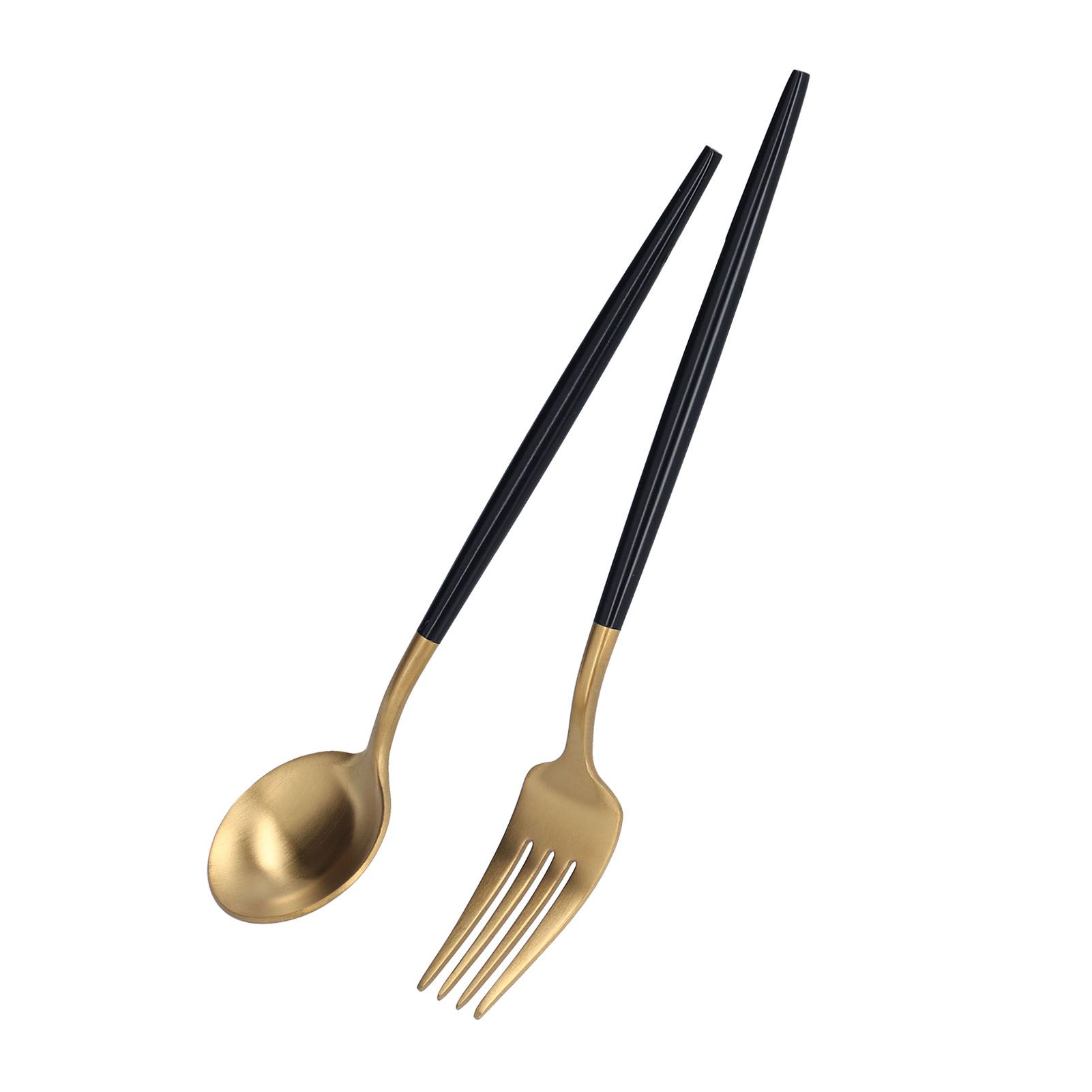 3Pcs/Set Portable Travel Utensils Stainless Steel Spoon Fork Chopsticks Set view 14