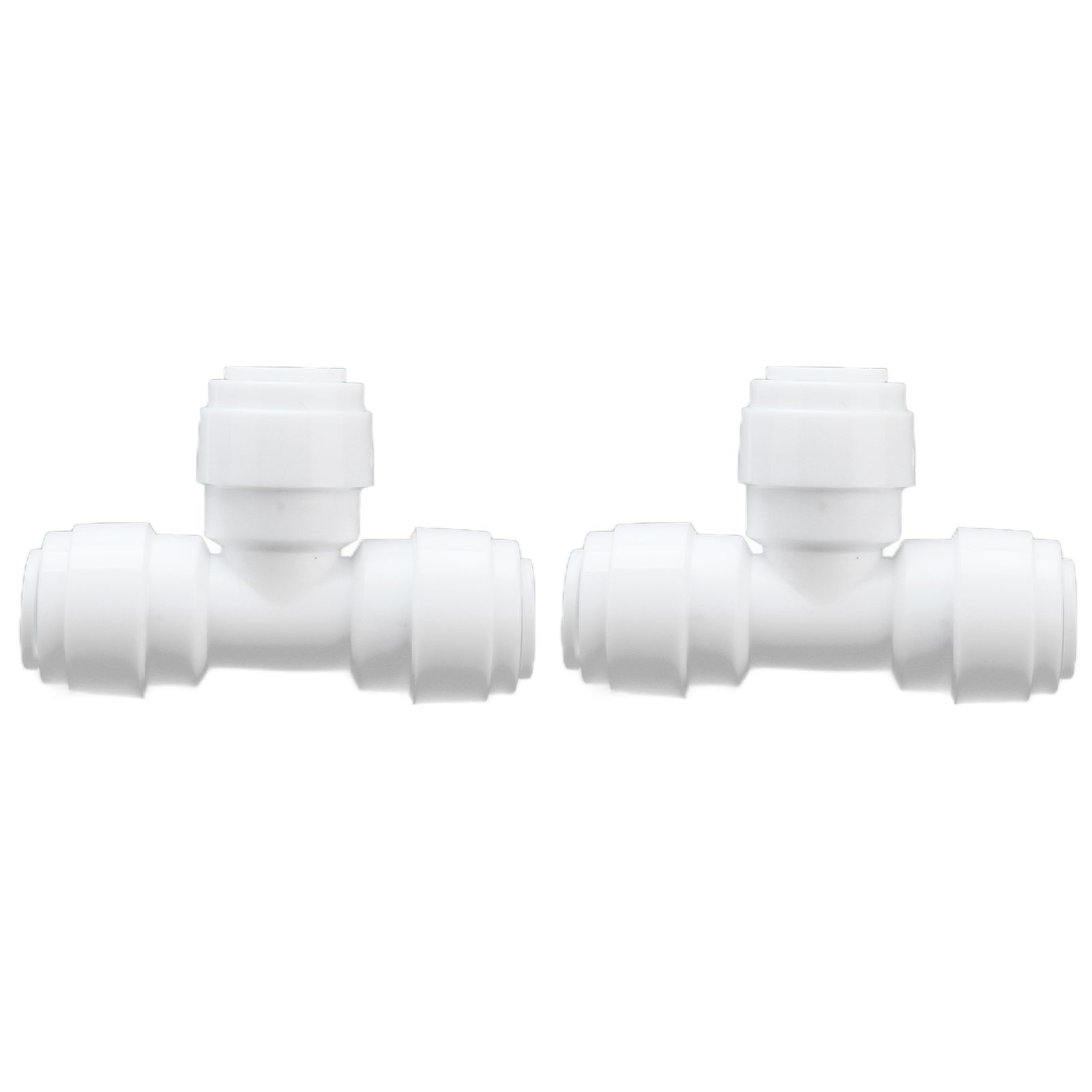 2PCS Tee Quick Connecter Water Tube Fitting 100PSI Push in Fitting Push in