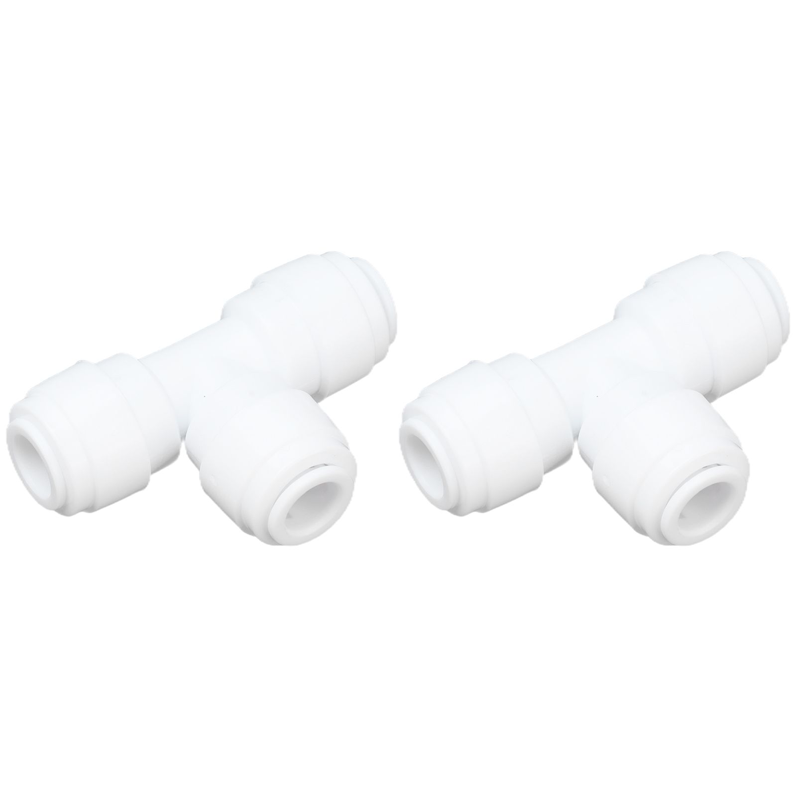 2PCS Tee Quick Connecter Water Tube Fitting 100PSI Push in Fitting Push in view 2